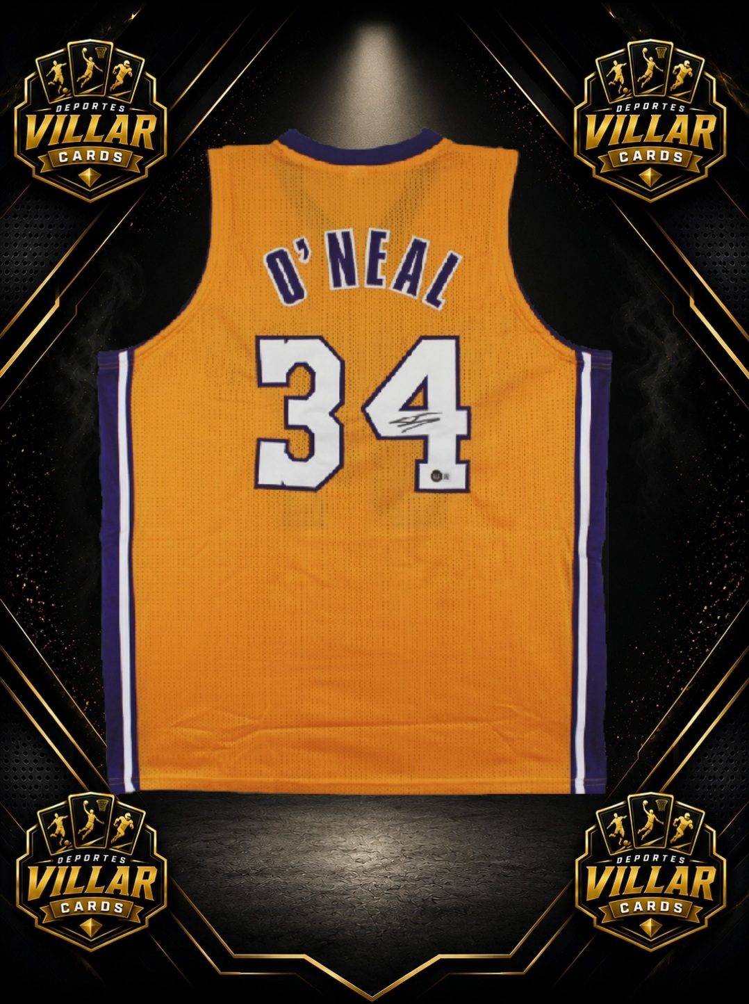 Camiseta Shaquille O'Neal Los Angeles Lakers Firmada Certificado Beckett
