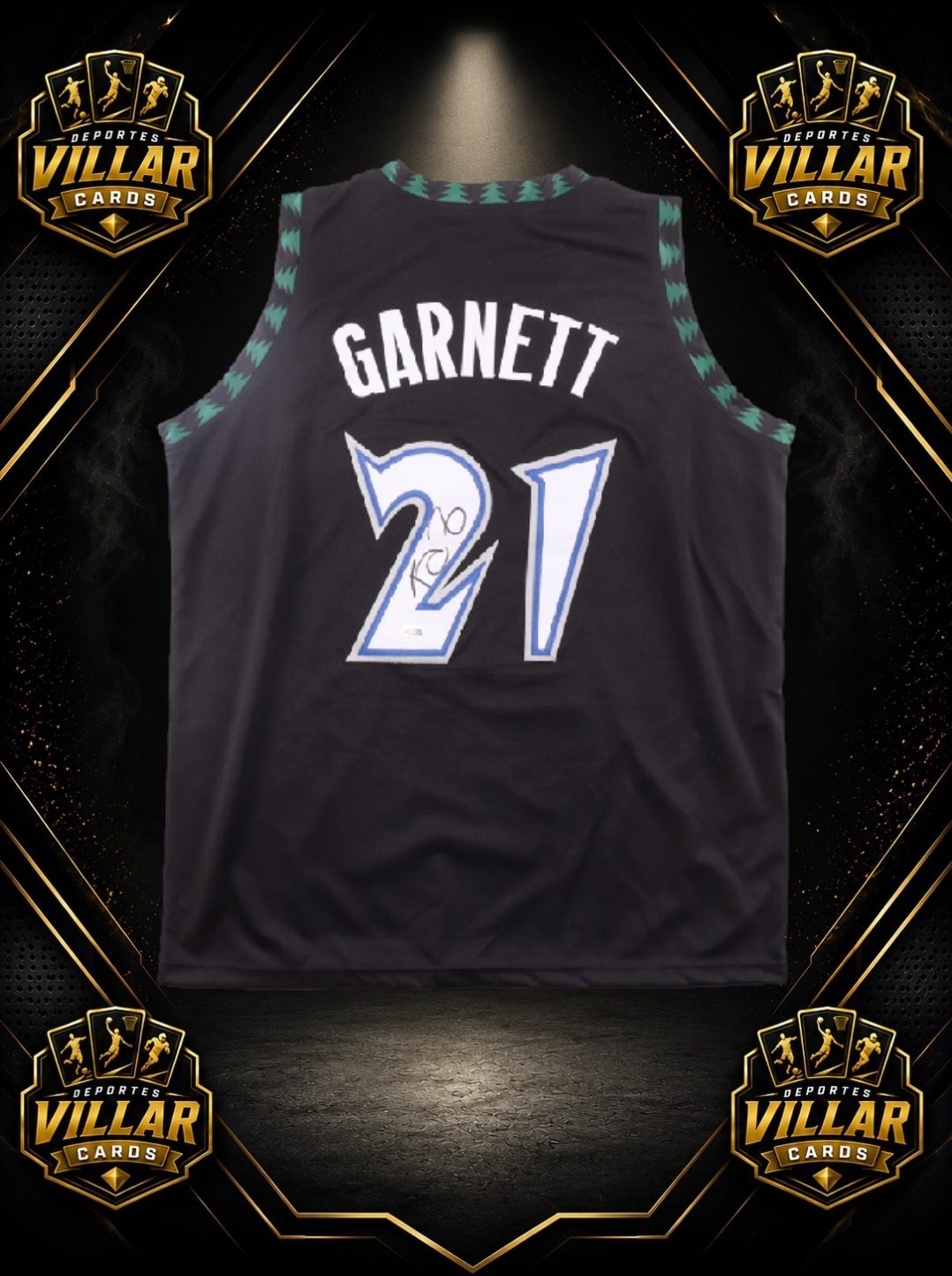 Camiseta Kevin Garnett Minnesota Timberwolves Firmada con Certificado