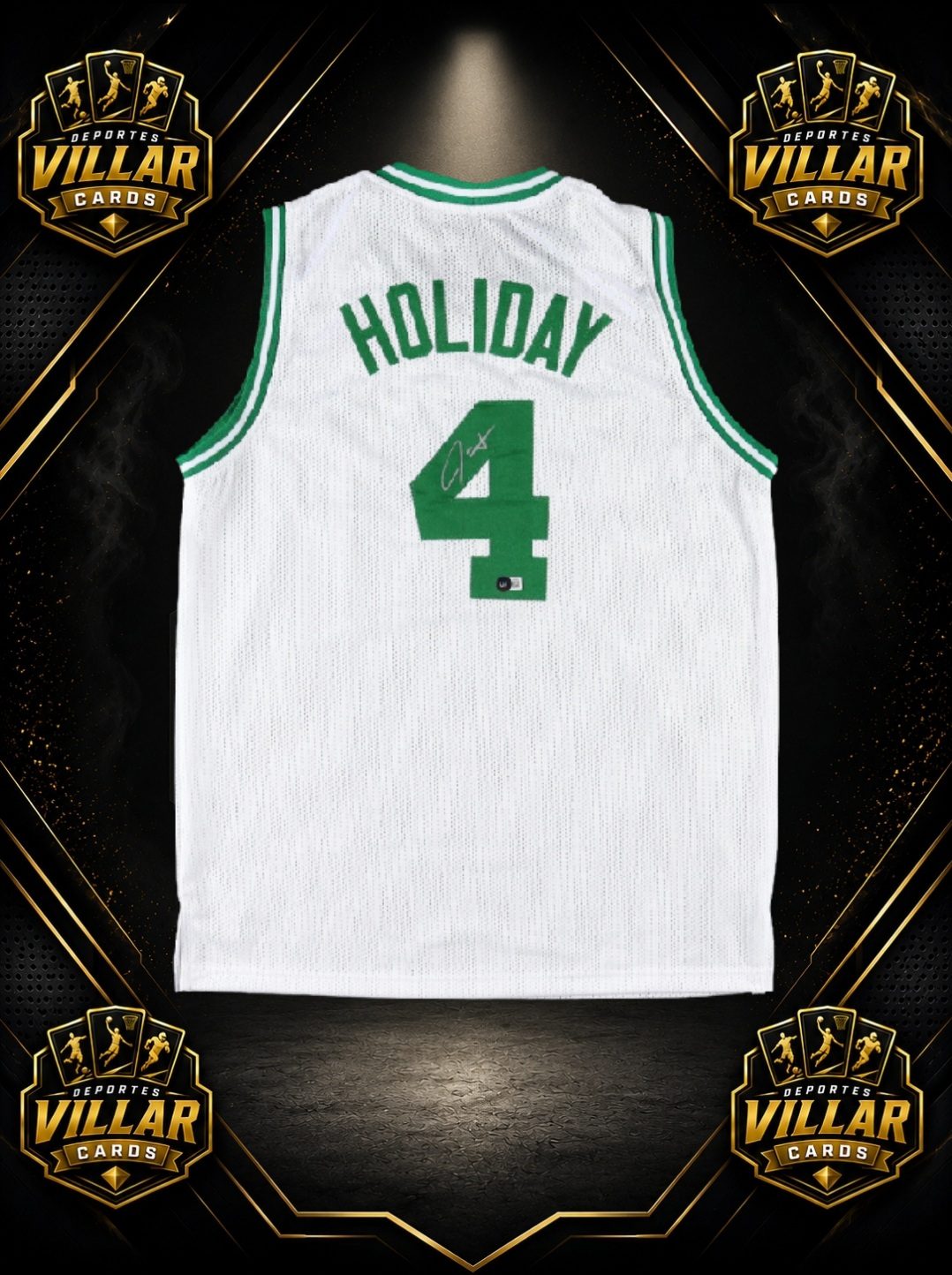 Camiseta Jrue Holiday Boston Celtics Firmada Certificado Beckett
