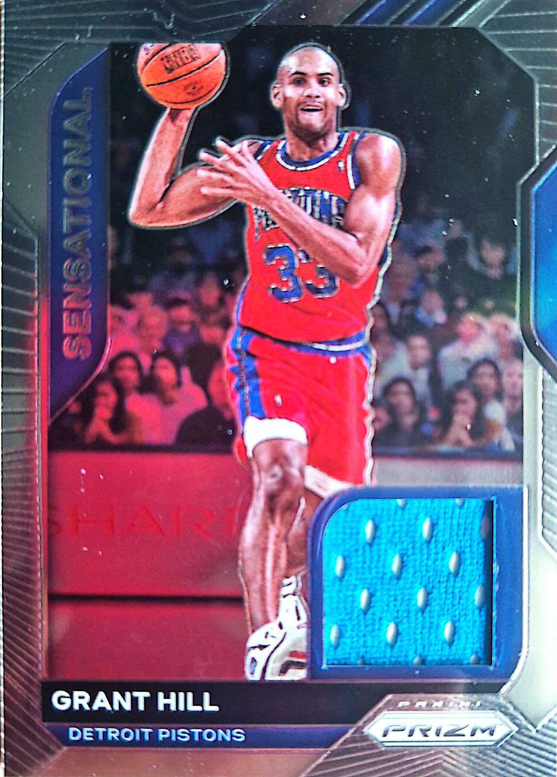 Grant Hill Panini Prizm 2020-21 Parche Game-Used