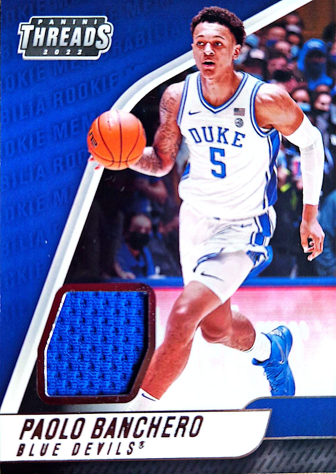 Paolo Banchero Panini Chronicles Threads Draft Picks 2022 Parche