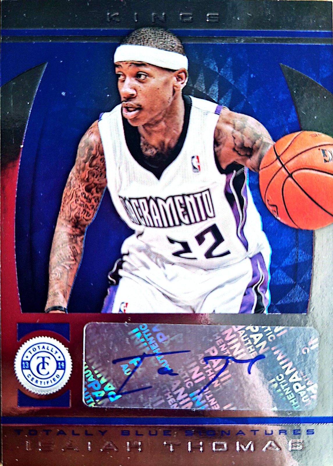 Isaiah Thomas Panini Totally Certified 2013-14 Autógrafo /49