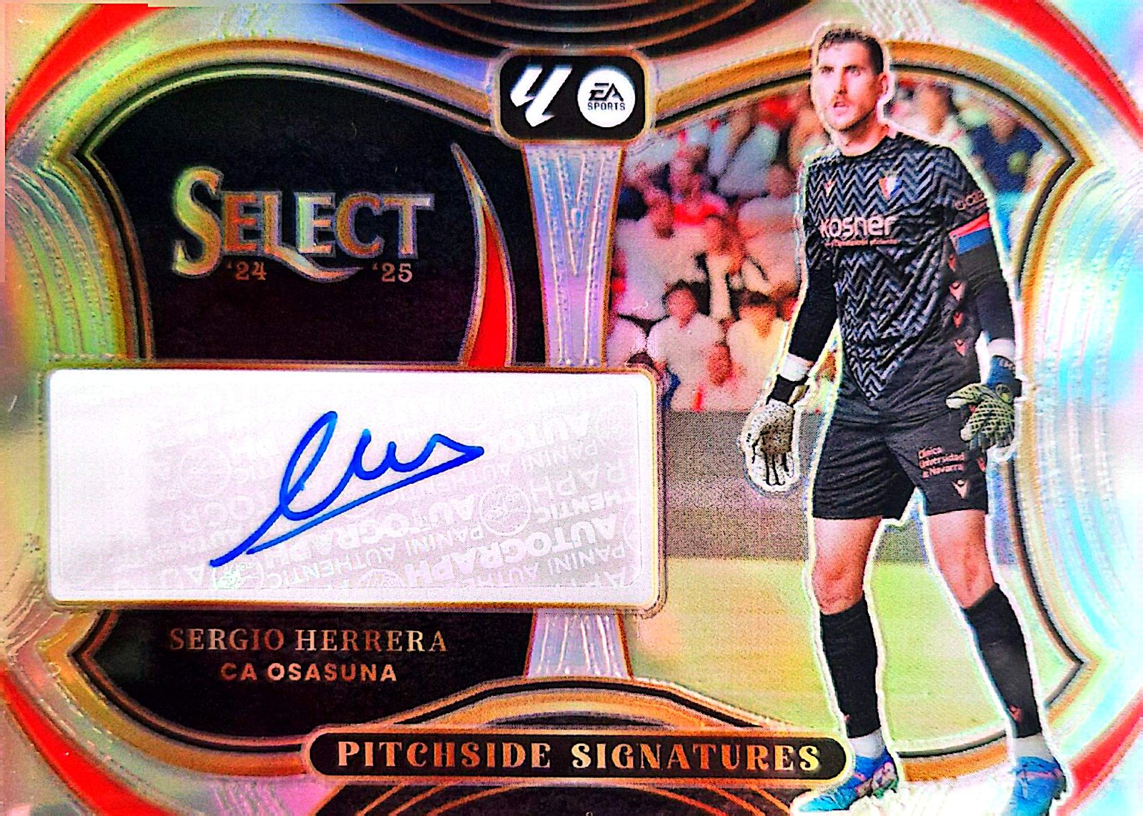 Sergio Herrera Panini Select LaLiga Pitchside Signatures 2024-25 Autógrafo