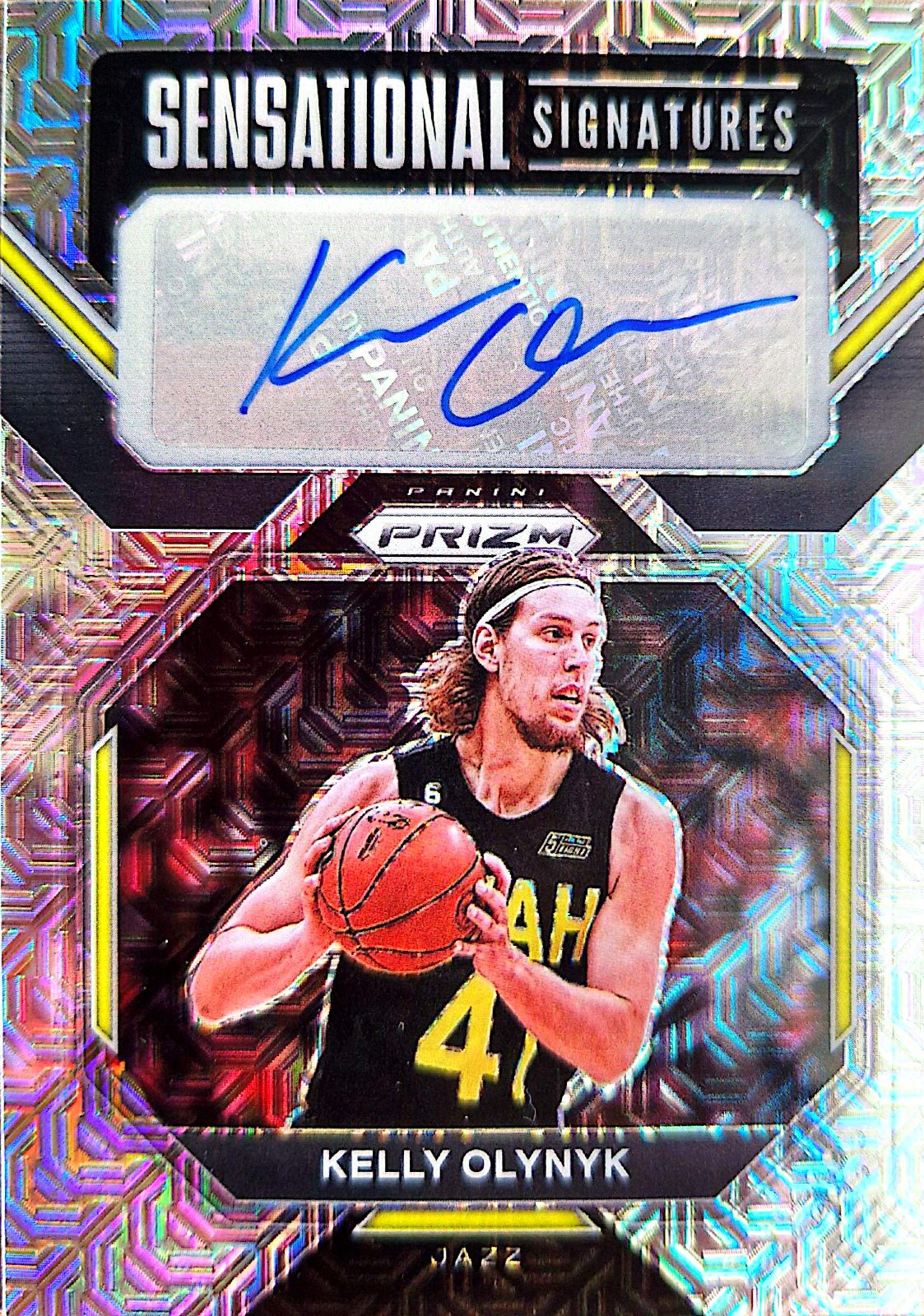 Kelly Olynyk Panini Prizm 2022-23 Autógrafo /25