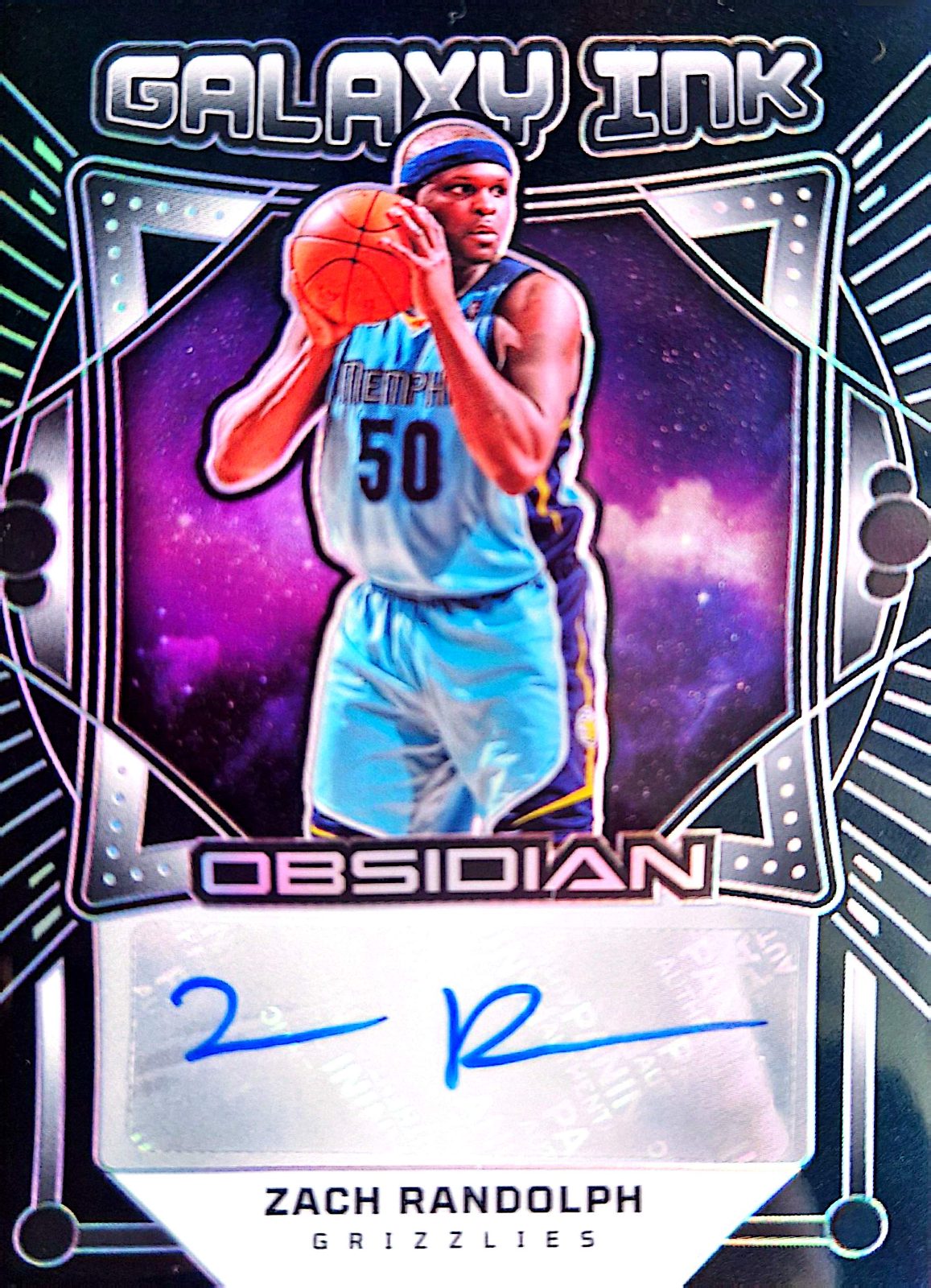 Zach Randolph Panini Obsidian 2024-25 Autógrafo /149