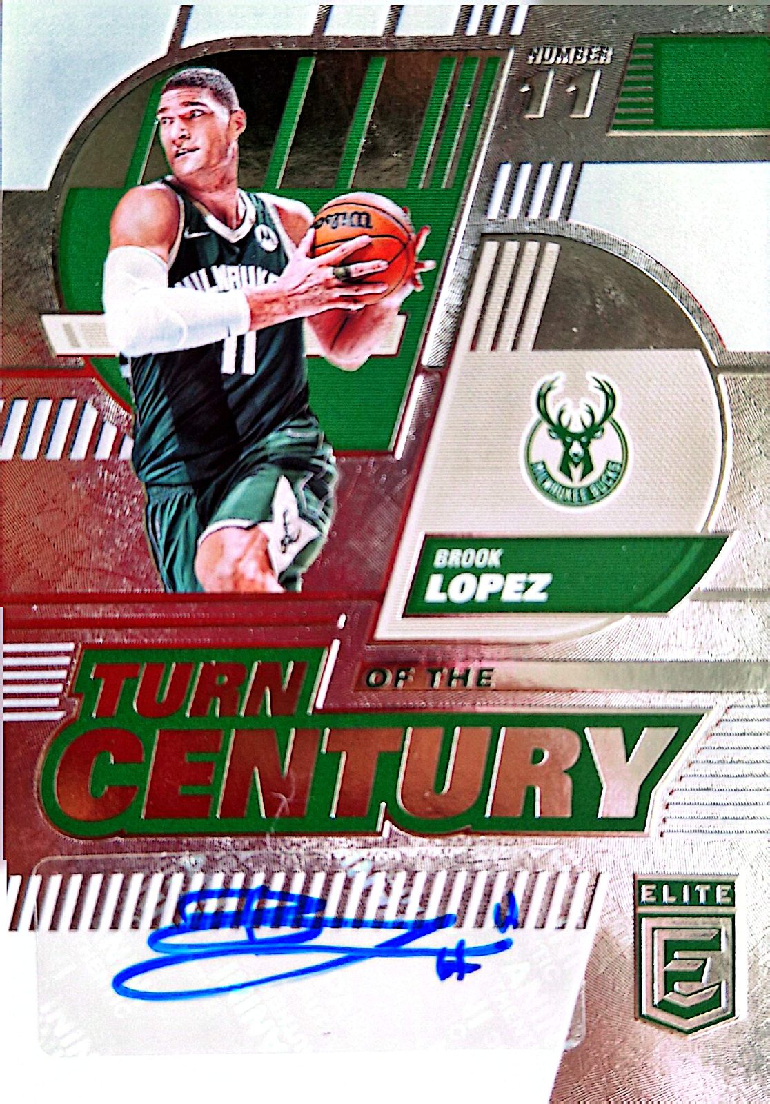 Brook Lopez Panini Donruss Elite Turn of the Century 2022-23 Autógrafo
