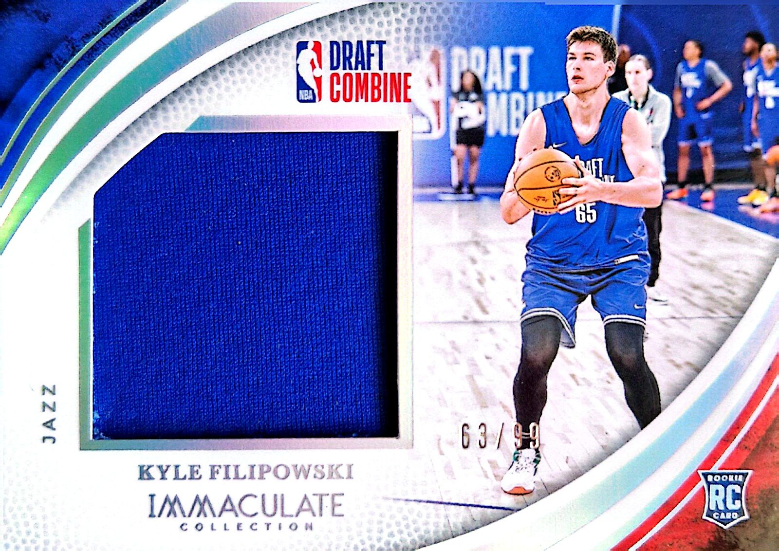 Kyle Filipowski Panini Immaculate Collection Draft Combine Memorabilia 2024-25 Parche /99