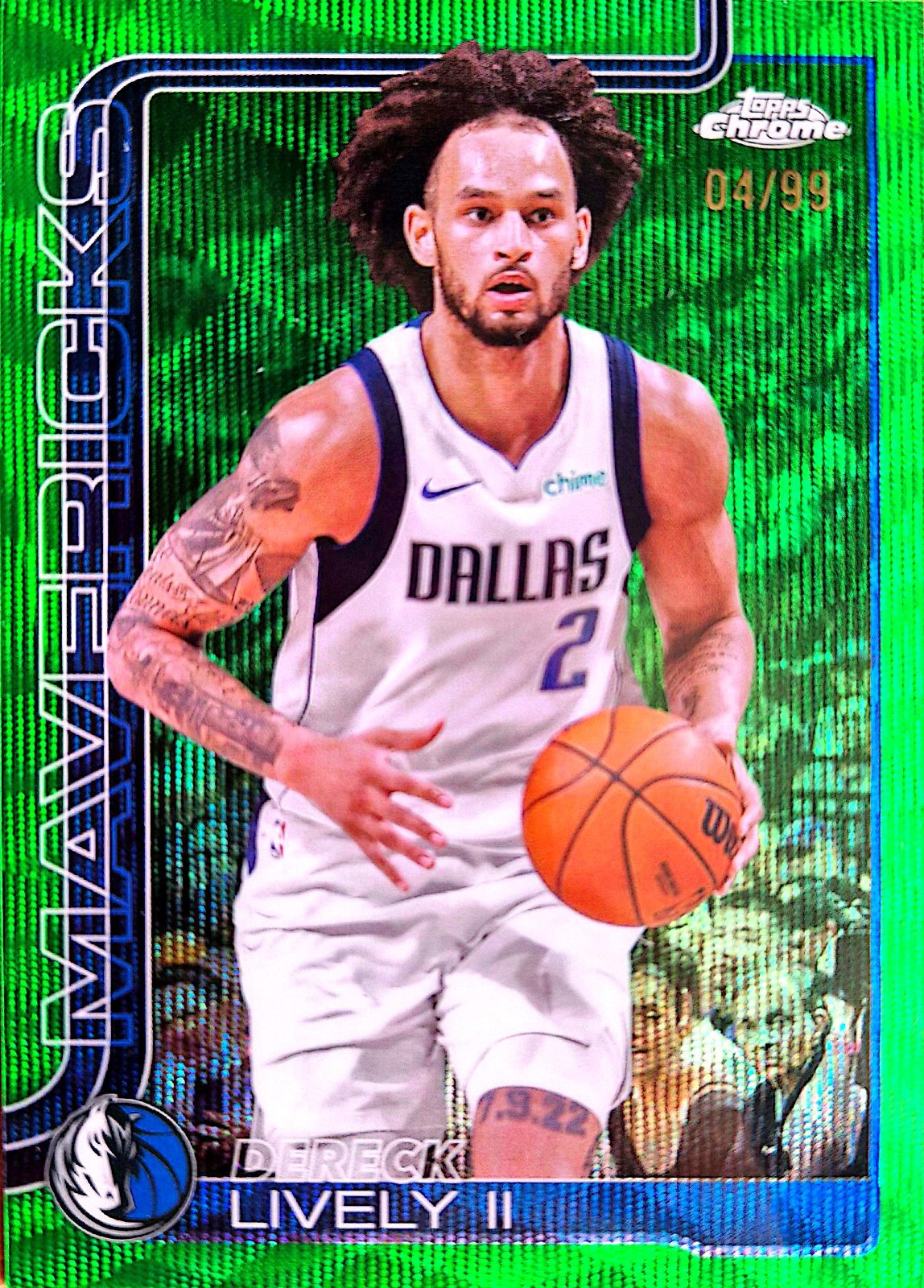 Dereck Lively II Topps Chrome 2024-25 /99