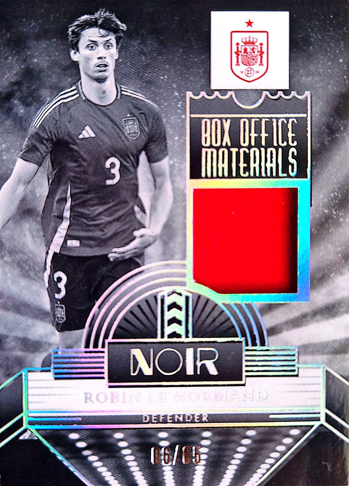 Robin Le Normand Panini Noir Soccer Box Office Materials 2024-25 Parche /65