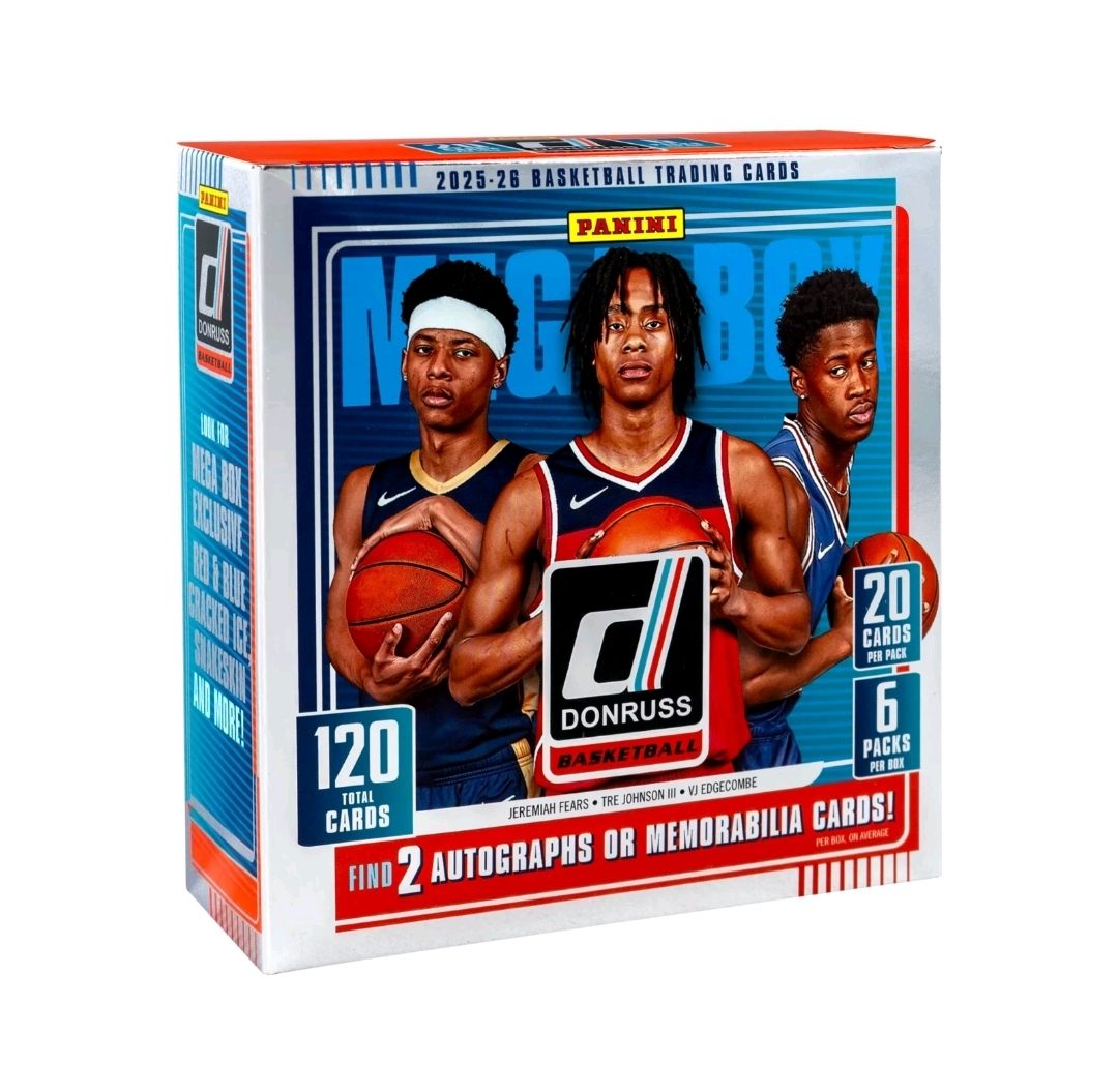 Mega Box Panini Donruss Basketball 2025-26 - Caja de Tarjetas de Baloncesto (120 Cartas)