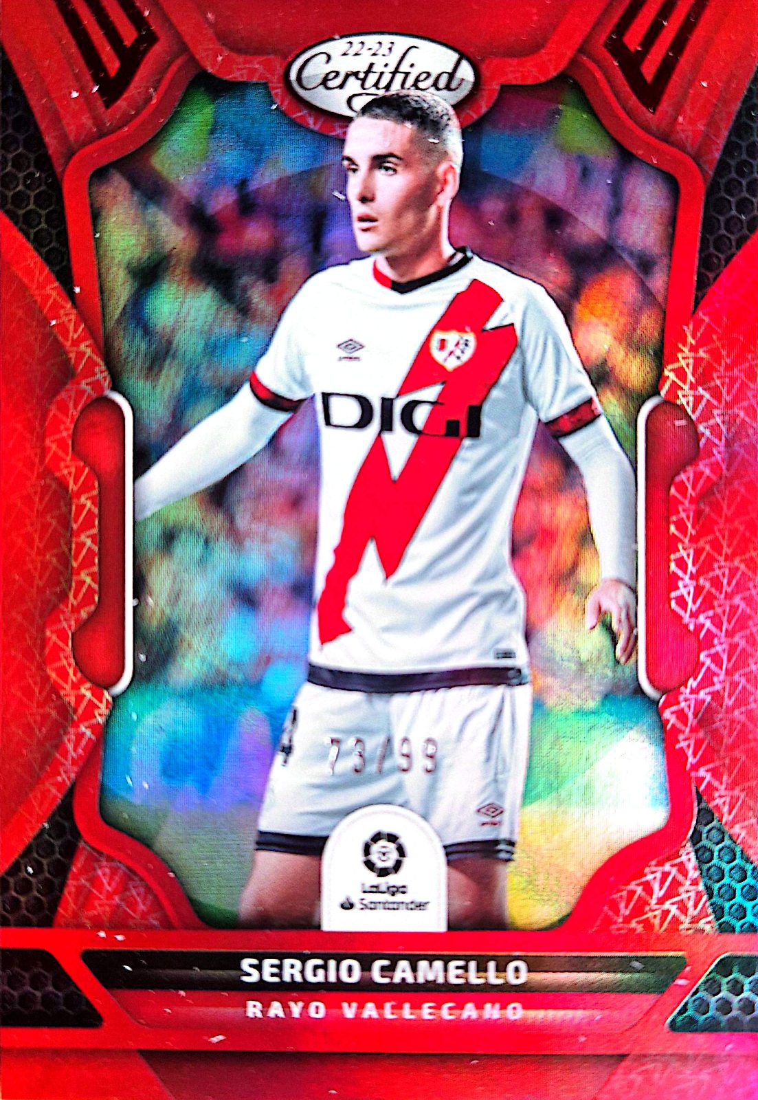 Sergio Camello Panini Chronicles Certified LaLiga 2022-23 Red /99