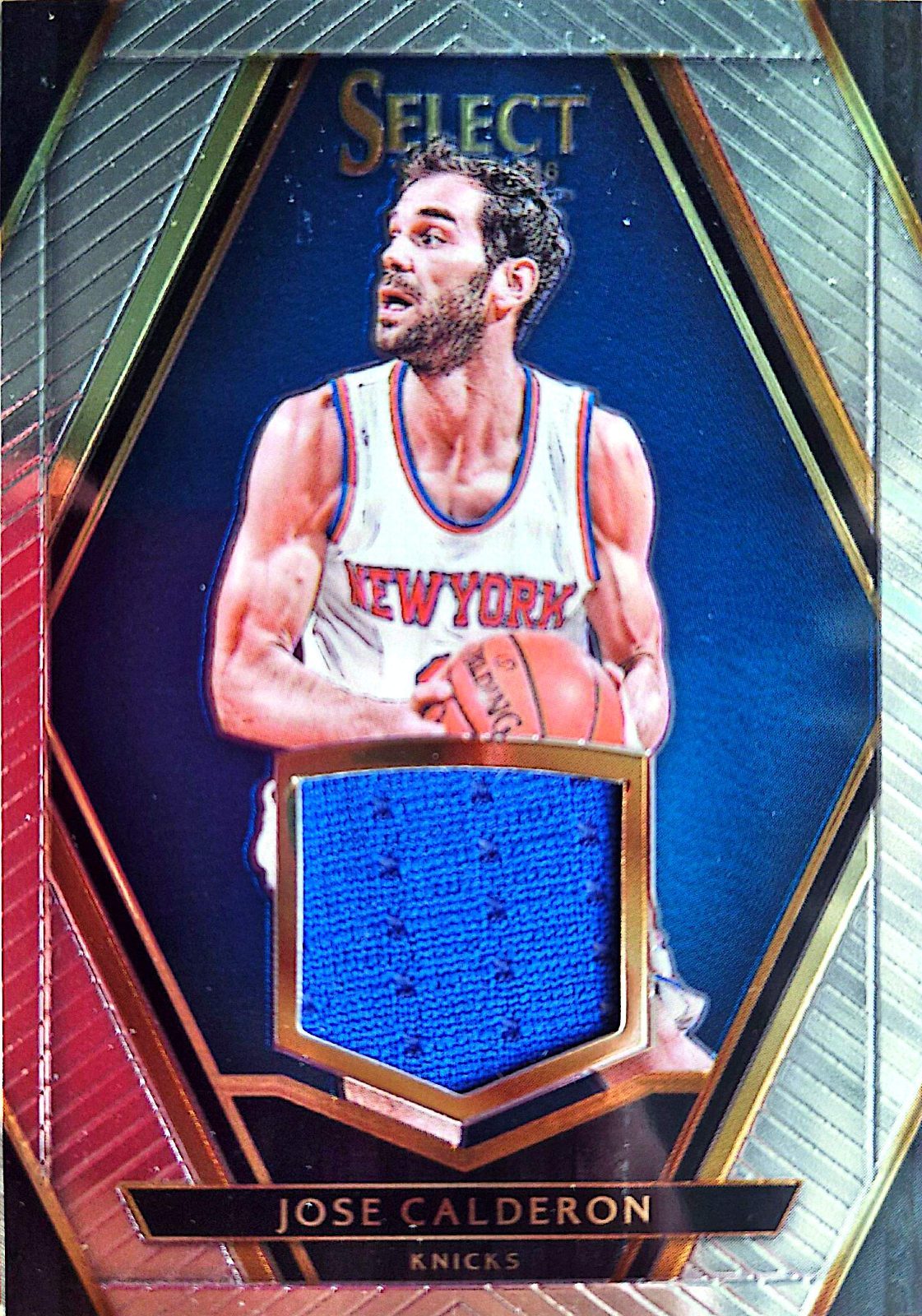 José Calderón Panini Select 2015-16 Parche Game-Used /149