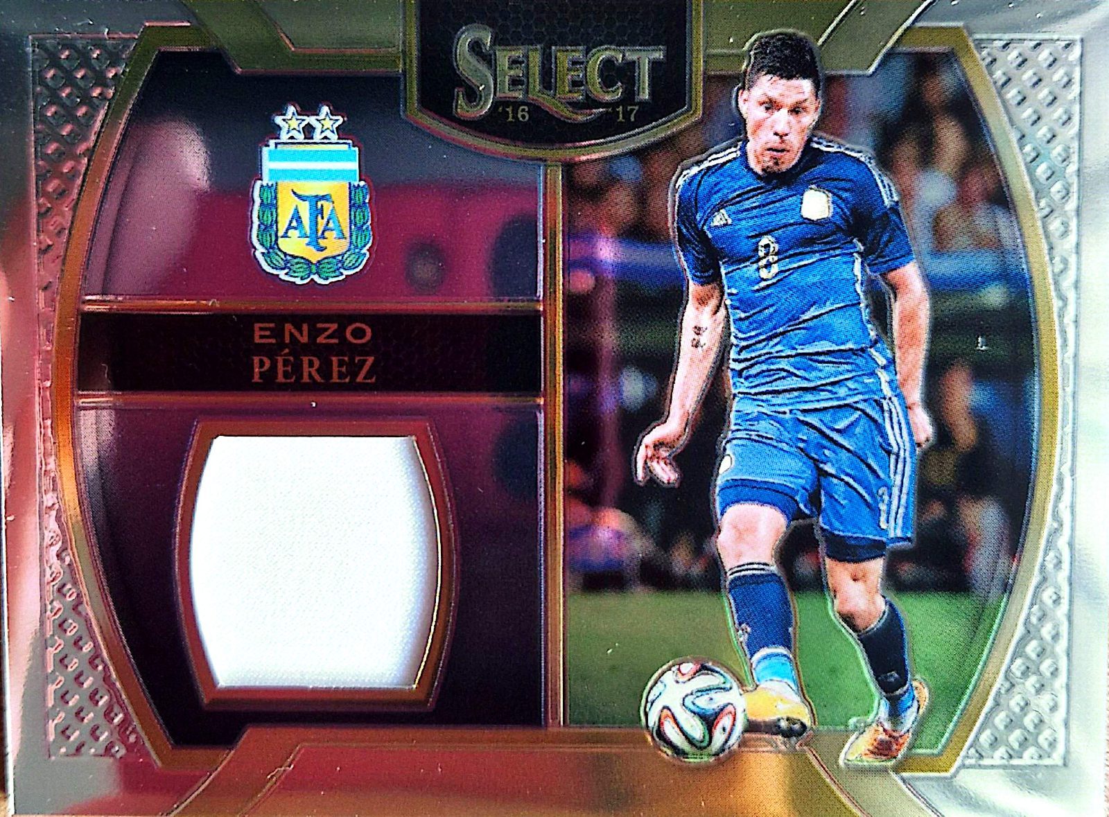 Enzo Pérez Panini Select 2016-17 Parche Argentina