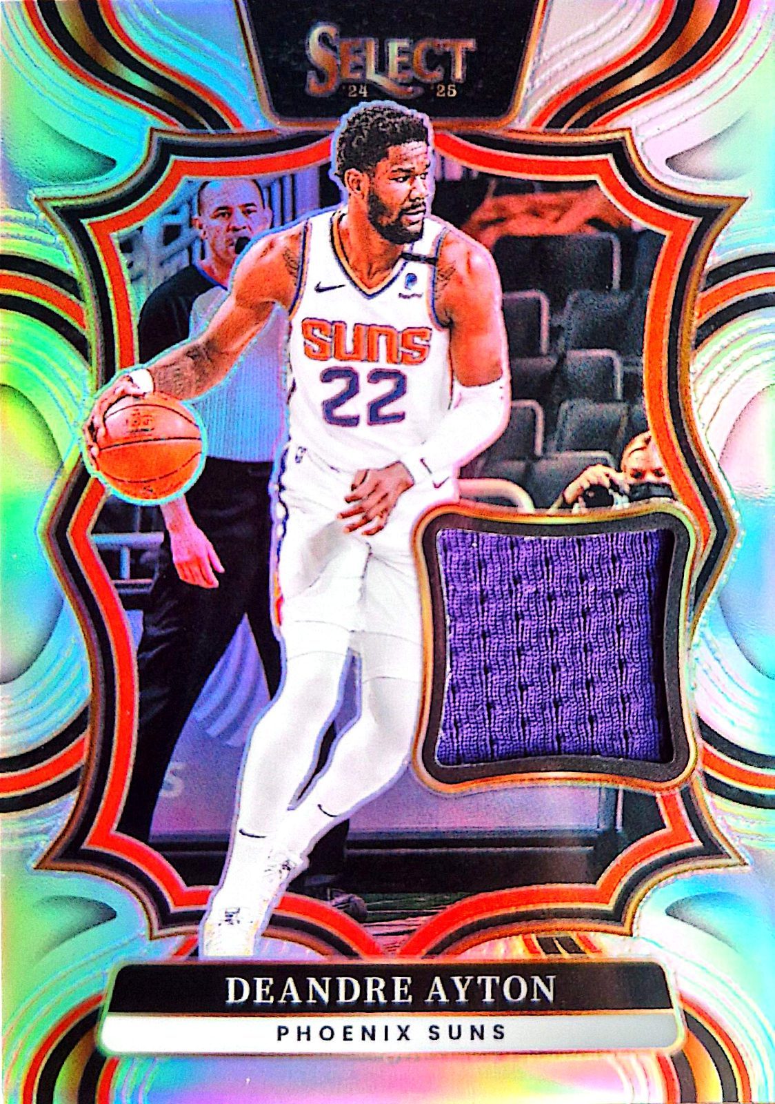 DeAndre Ayton Panini Select 2024-25 Prizm Parche Game-Used