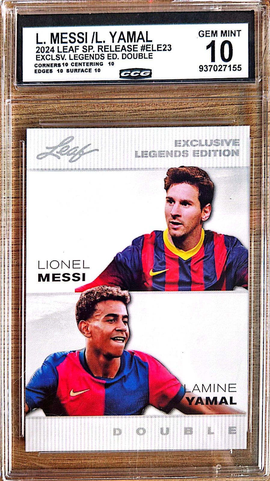 Lionel Messi y Lamine Yamal Leaf Exclusive Legends Edition Doble CCG 10