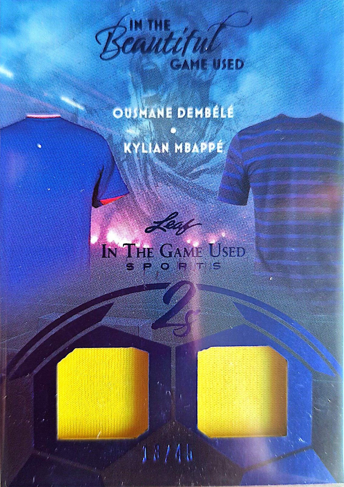 Ousmane Dembélé y Kylian Mbappé Leaf In The Game Used Sports 2025 Doble Parche /45