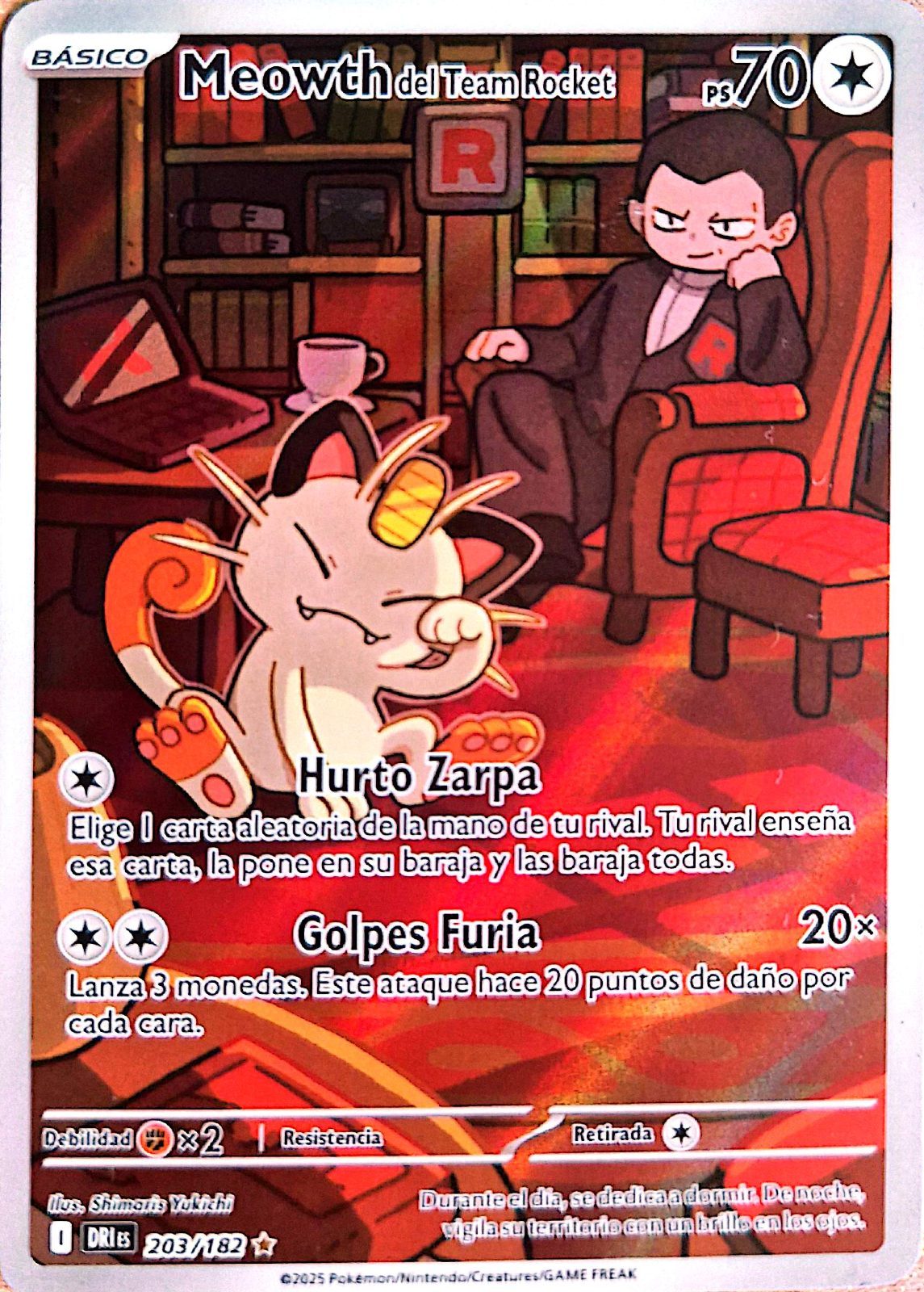 Meowth del Team Rocket Pokémon DRI 203/182
