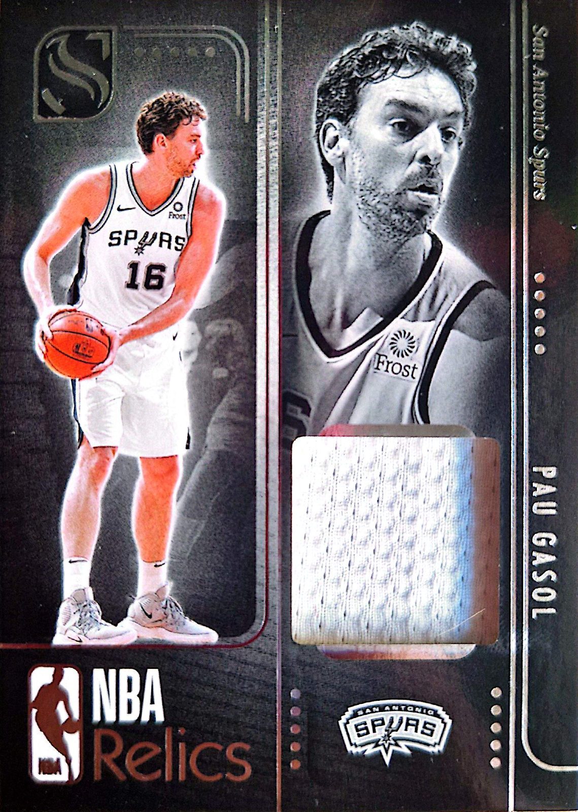 Pau Gasol Panini Silhouette NBA Relics 2024-25 Parche Game-Used