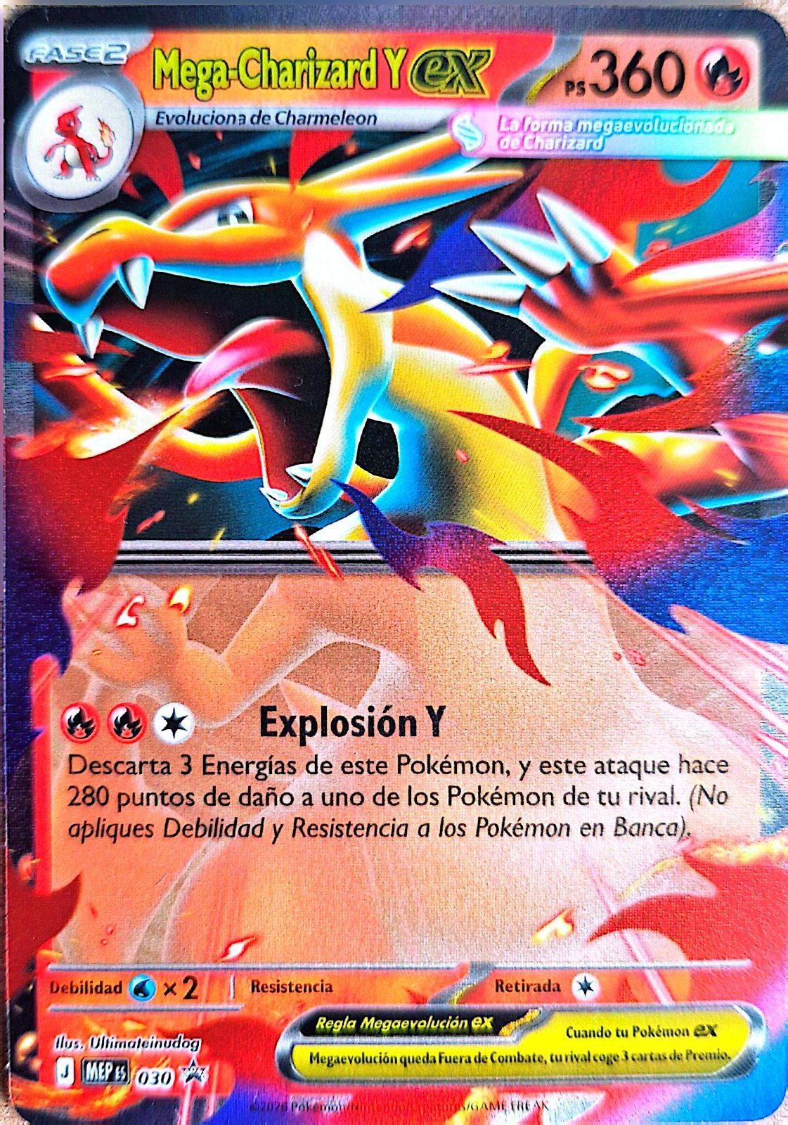 Mega-Charizard Y ex Pokémon MEP 030 Promo