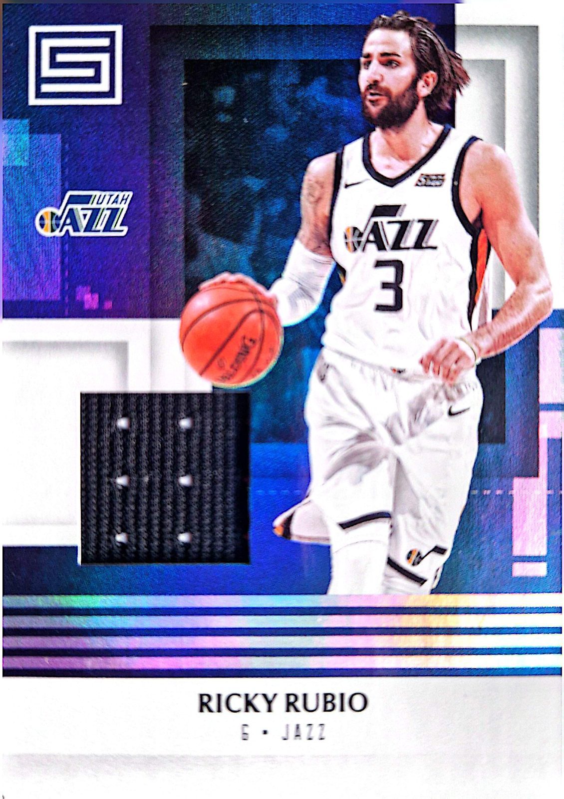 Ricky Rubio Panini Status 2017-18 Parche Game-Used