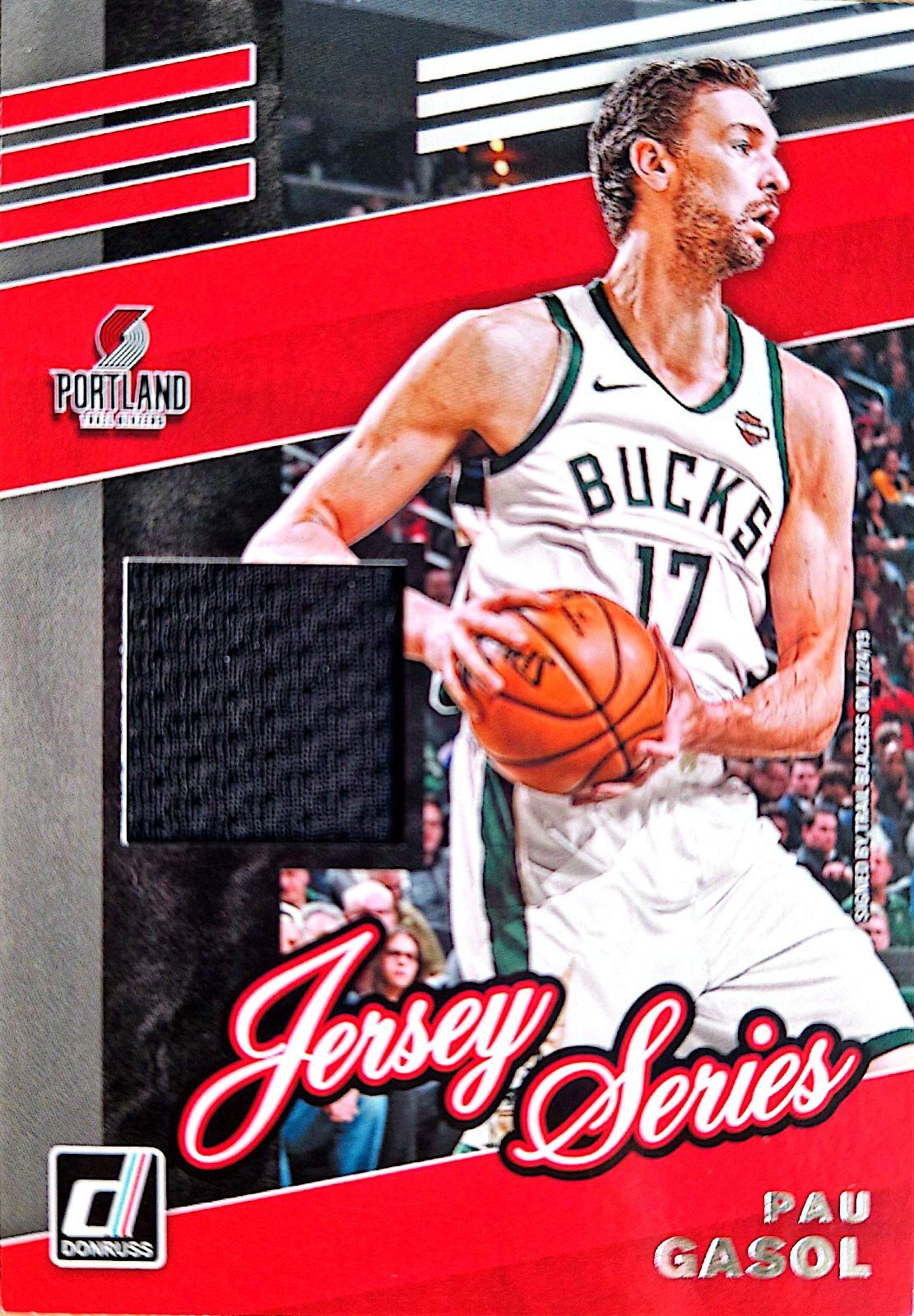 Pau Gasol Panini Donruss Jersey Series 2019-20 Parche Game-Used