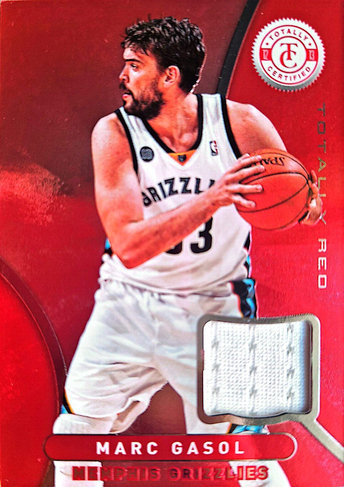 Marc Gasol Panini Totally Certified 2012-13 Parche Game-Used