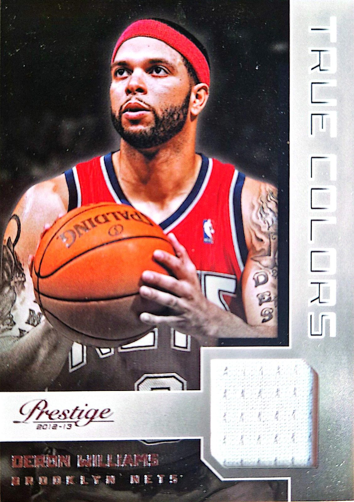 Deron Williams Panini Prestige 2012-13 Parche Game-Used
