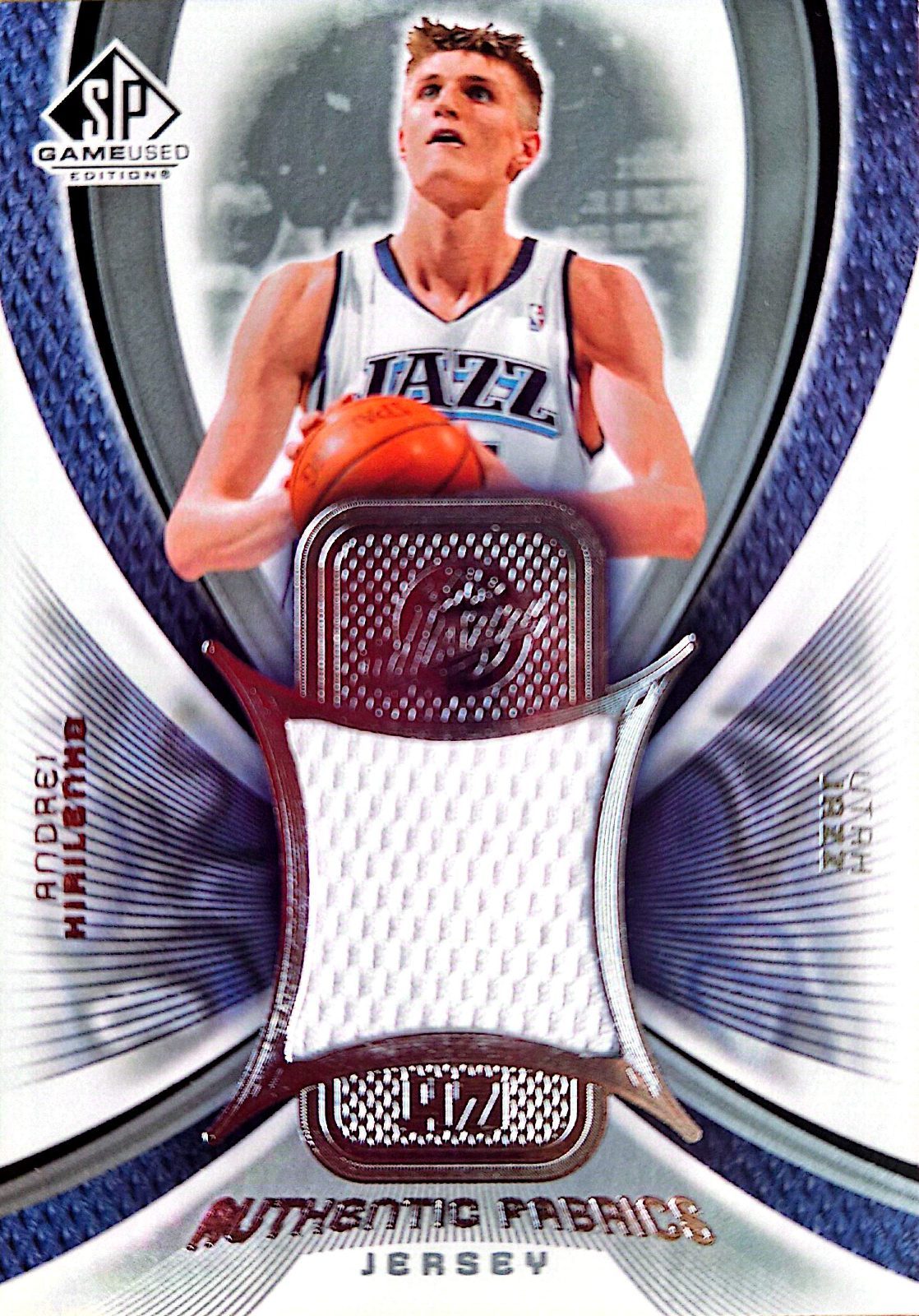 Andrei Kirilenko Upper Deck SP Game Used Authentic Fabrics 2005-06 Parche Game-Used