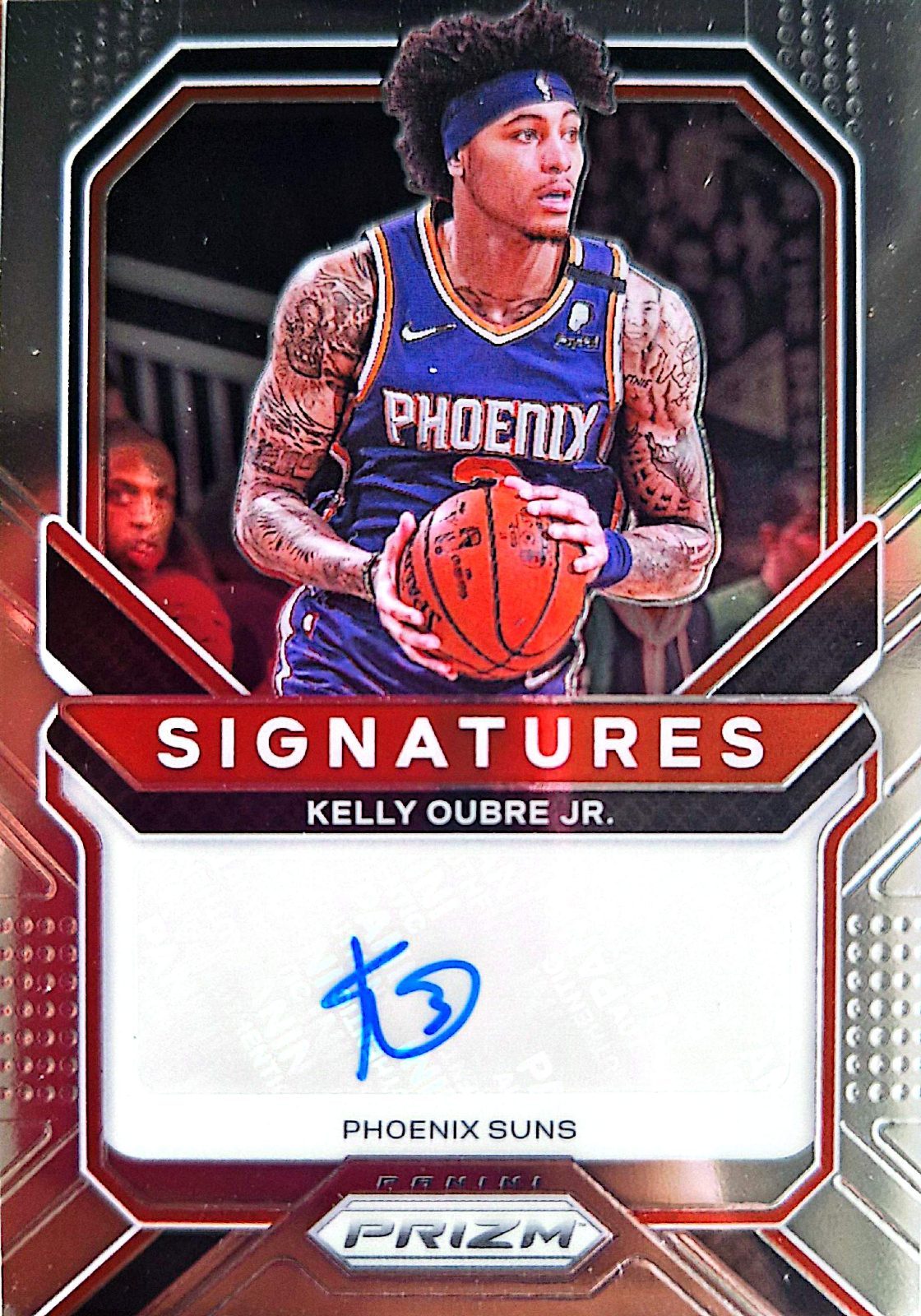 Kelly Oubre Jr. Panini Prizm 2020-21 Autógrafo