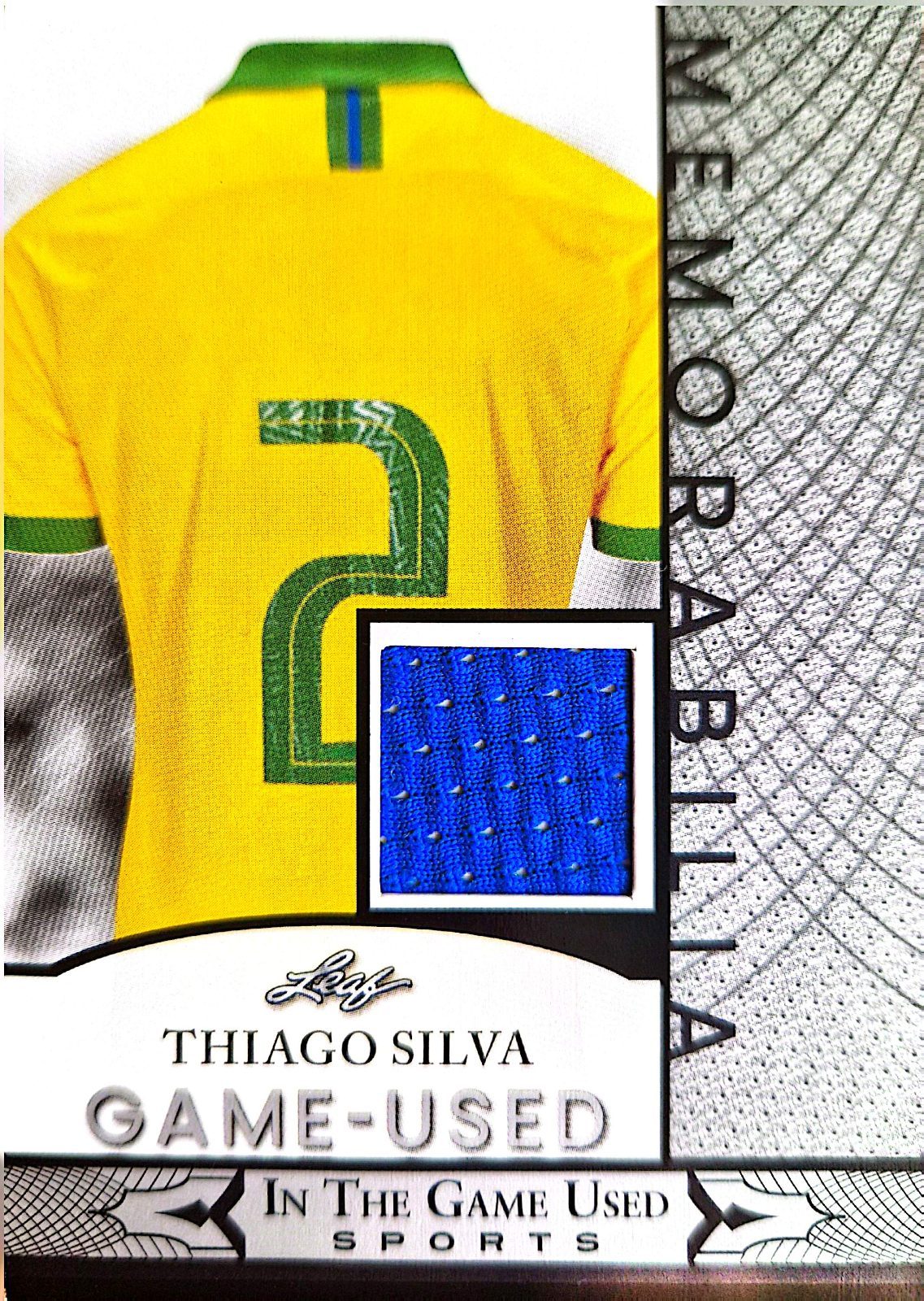 Thiago Silva Leaf In The Game Used Sports 2024 Parche Game-Used