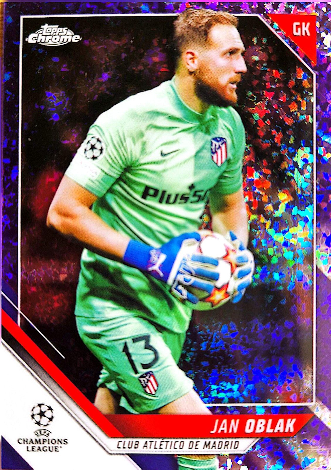 Jan Oblak Topps Chrome UEFA Champions League 2021-22 /250