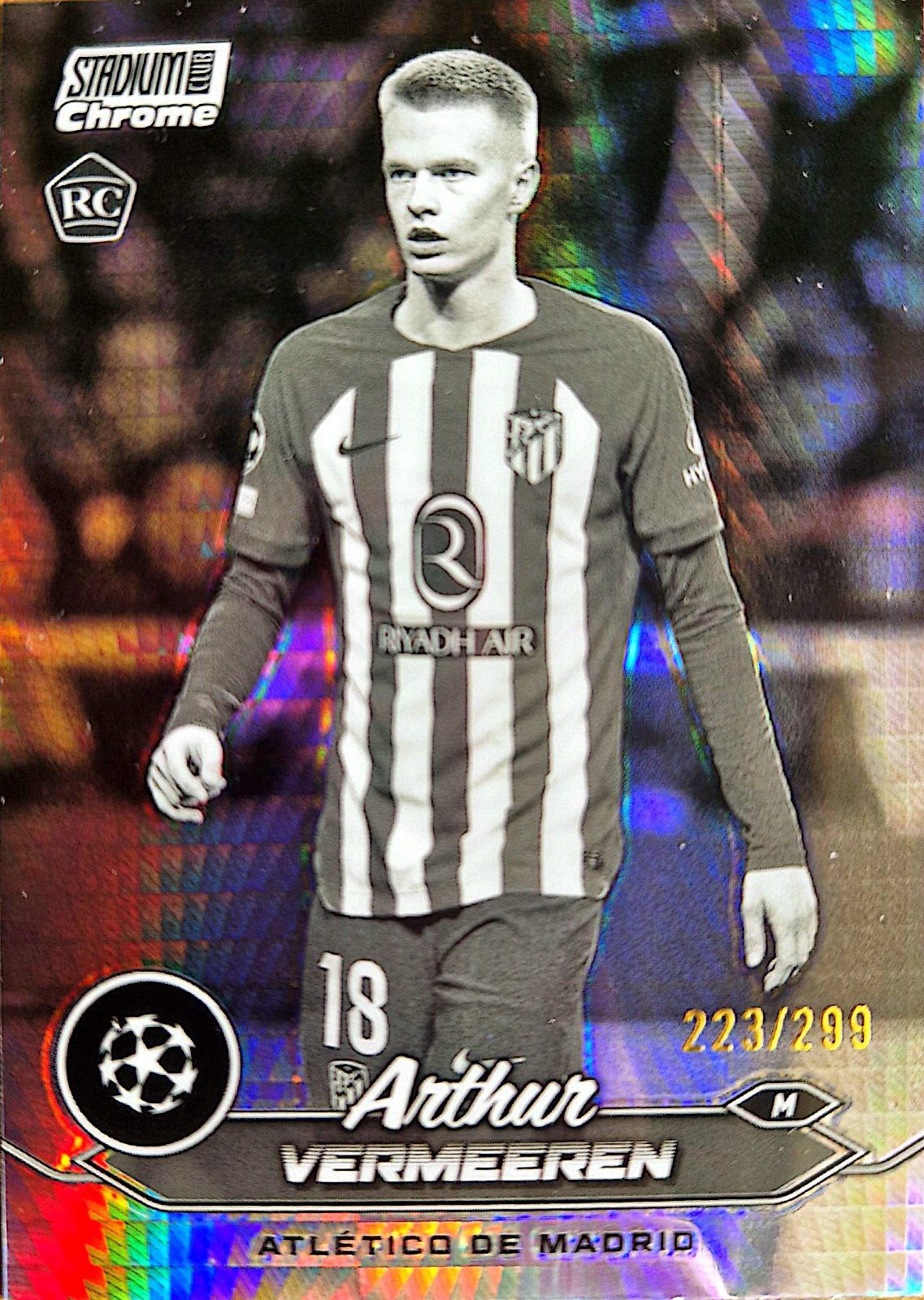 Arthur Vermeeren Topps Stadium Club Chrome UEFA Champions League 2024 /299