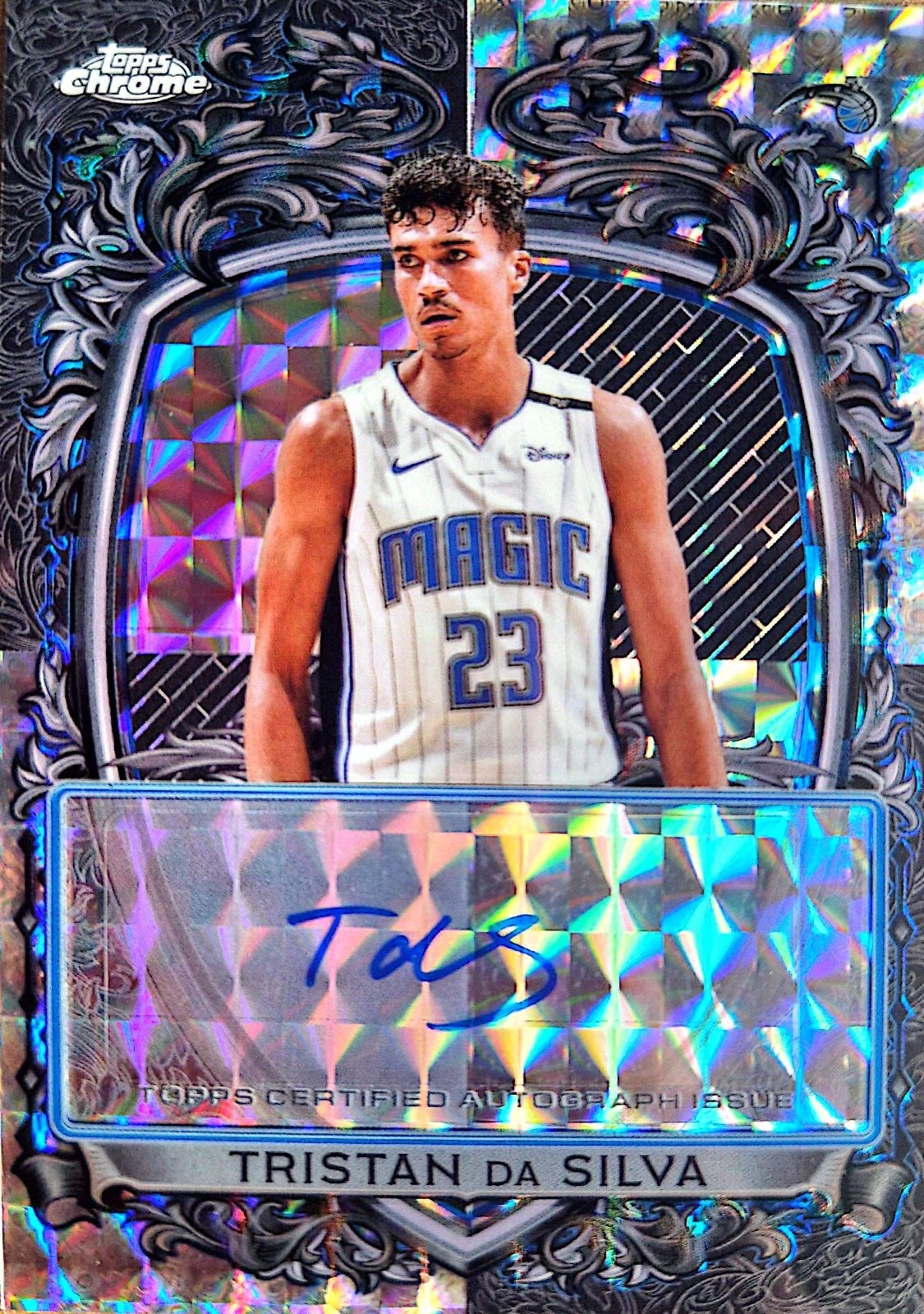 Tristan da Silva Topps Chrome Signature Style 2025-26 Autógrafo
