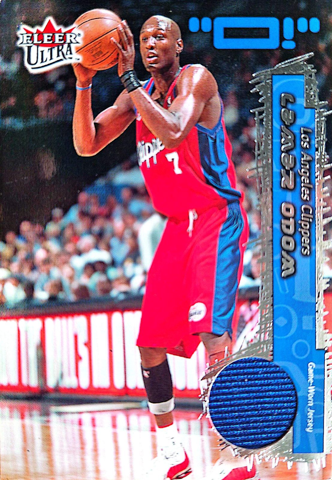 Lamar Odom Fleer Ultra 2002-03 Parche Game-Used