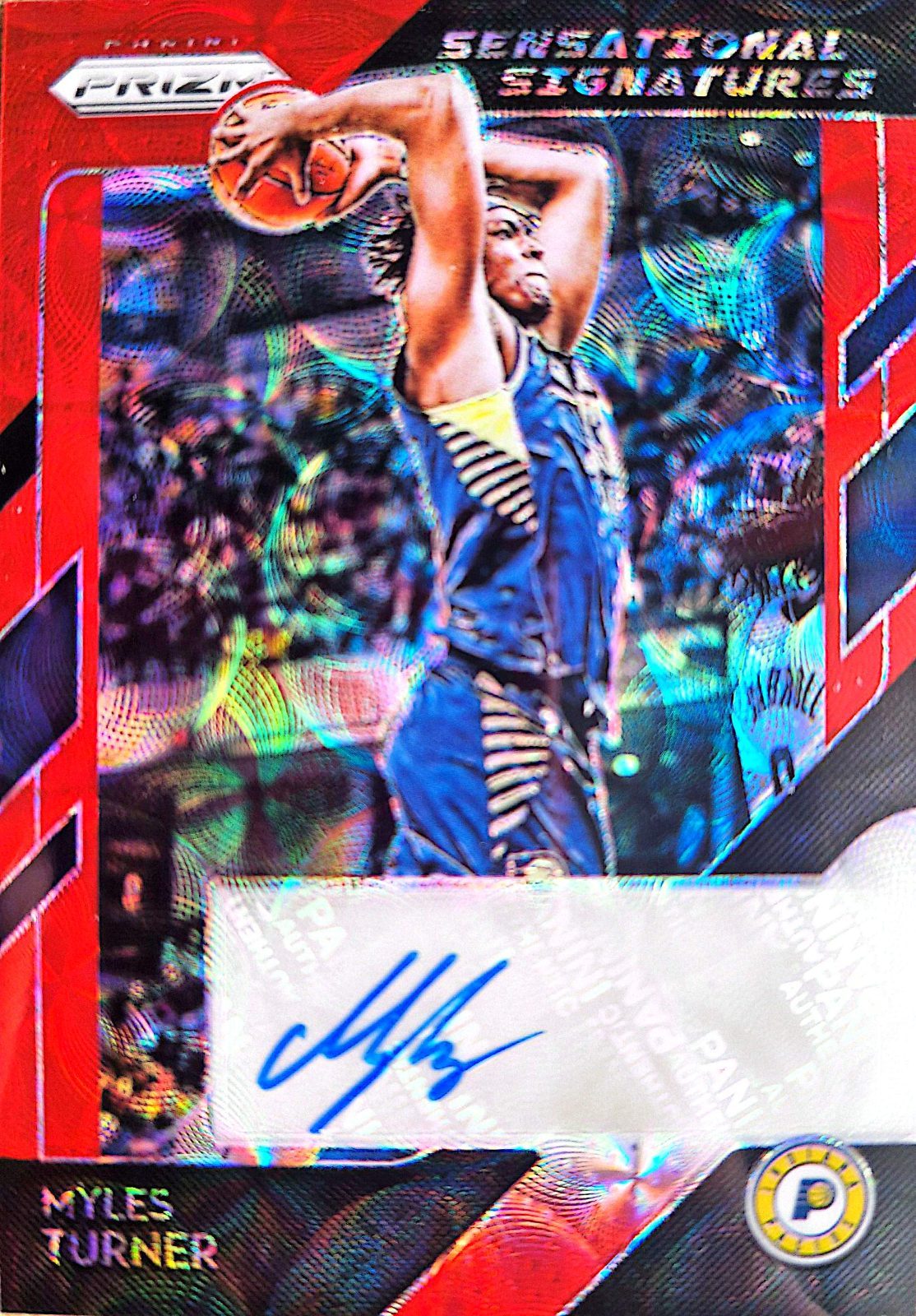 Myles Turner Panini Prizm 2018-19 Autógrafo