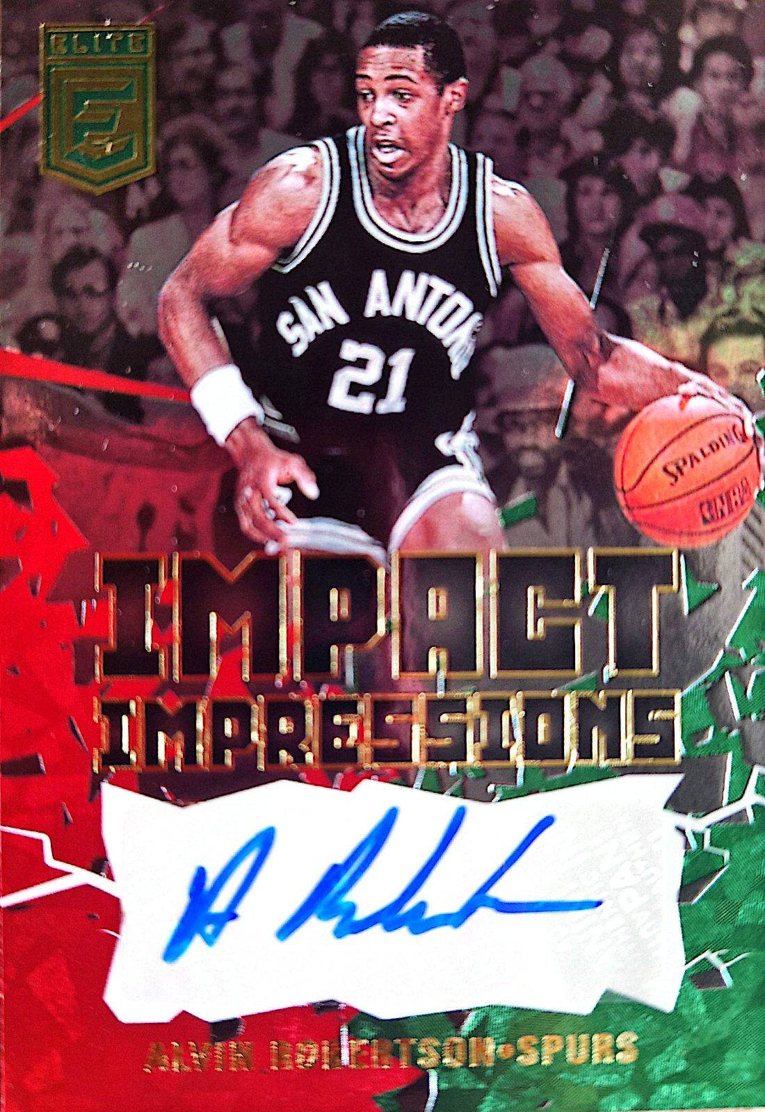 Alvin Robertson Panini Donruss Elite 2021-22 Autógrafo