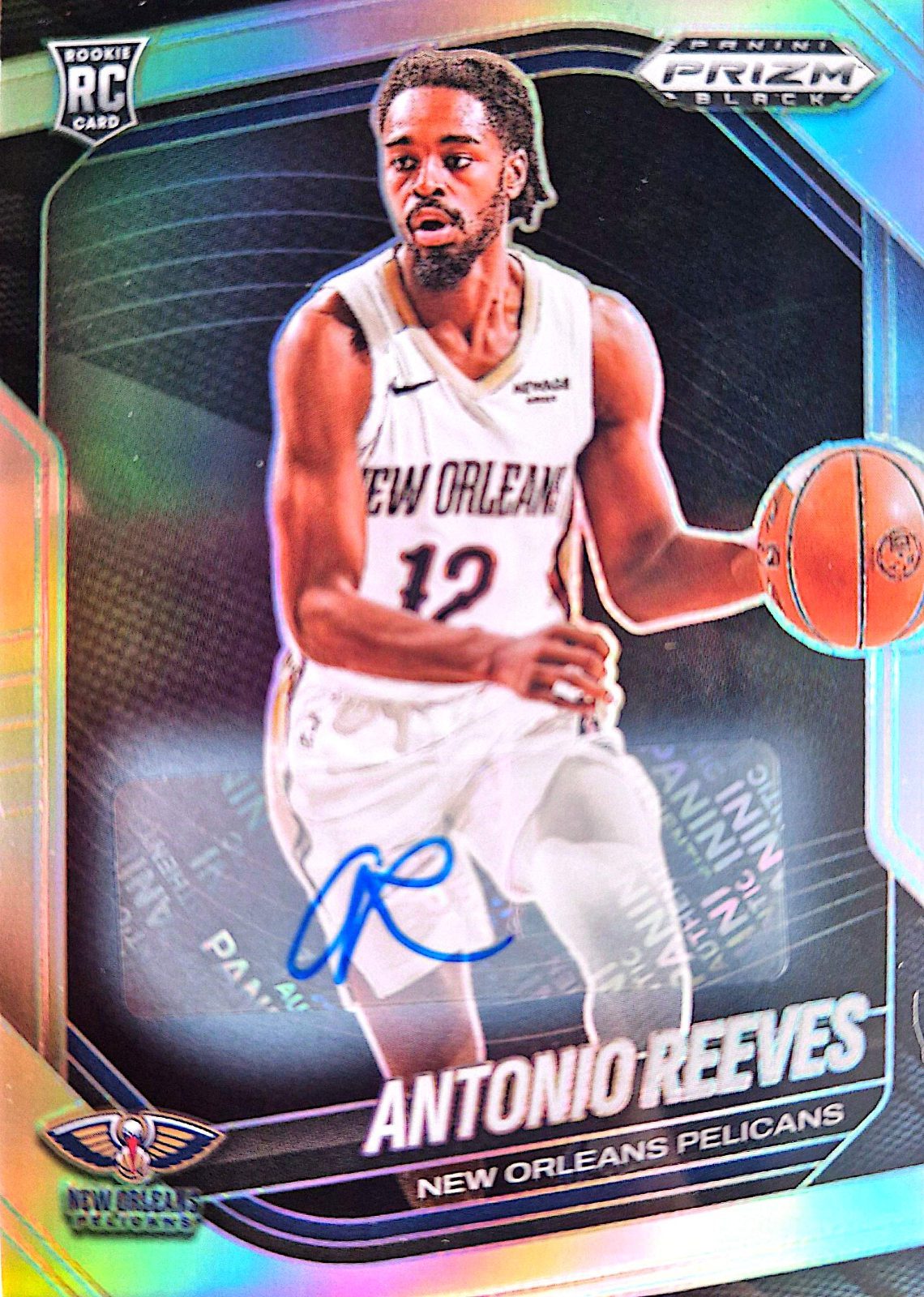 Antonio Reeves Panini Prizm Black 2024-25 Autógrafo