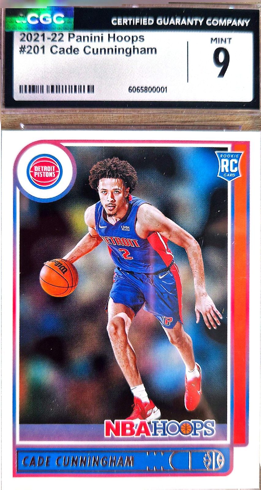 Cade Cunningham Panini NBA Hoops 2021-22 Gradeada