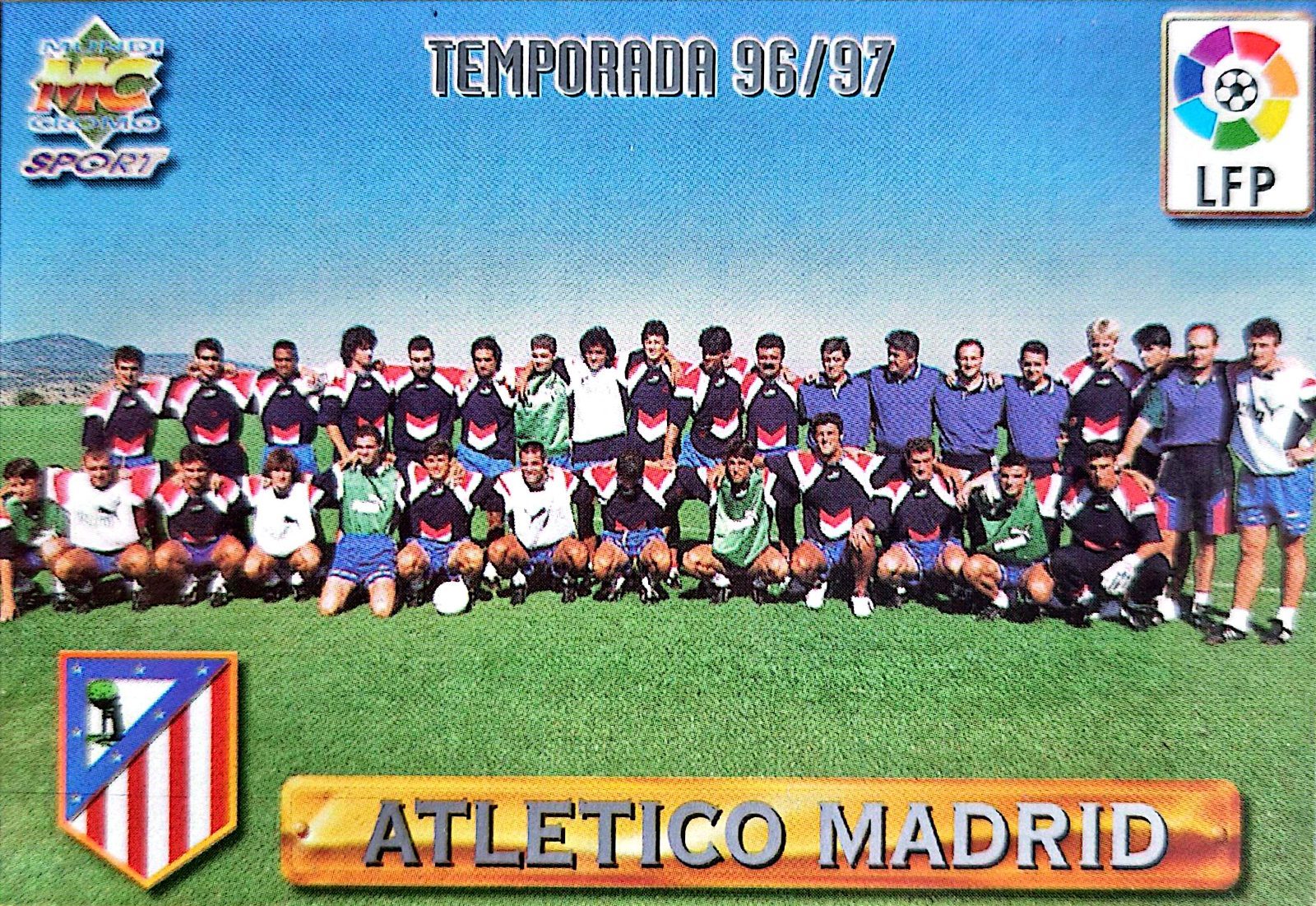 Plantilla Atlético de Madrid Mundicromo Las Fichas de la Liga 96-97