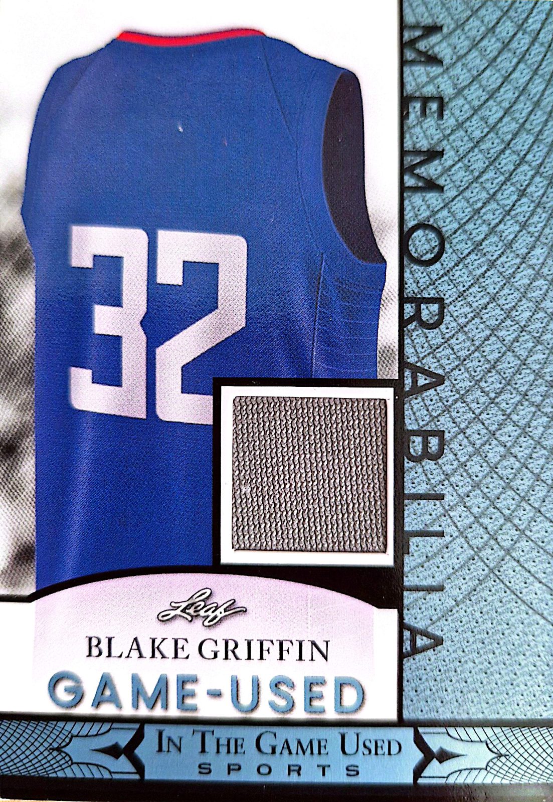 Blake Griffin Leaf In The Game Used 2024 Parche Game-Used
