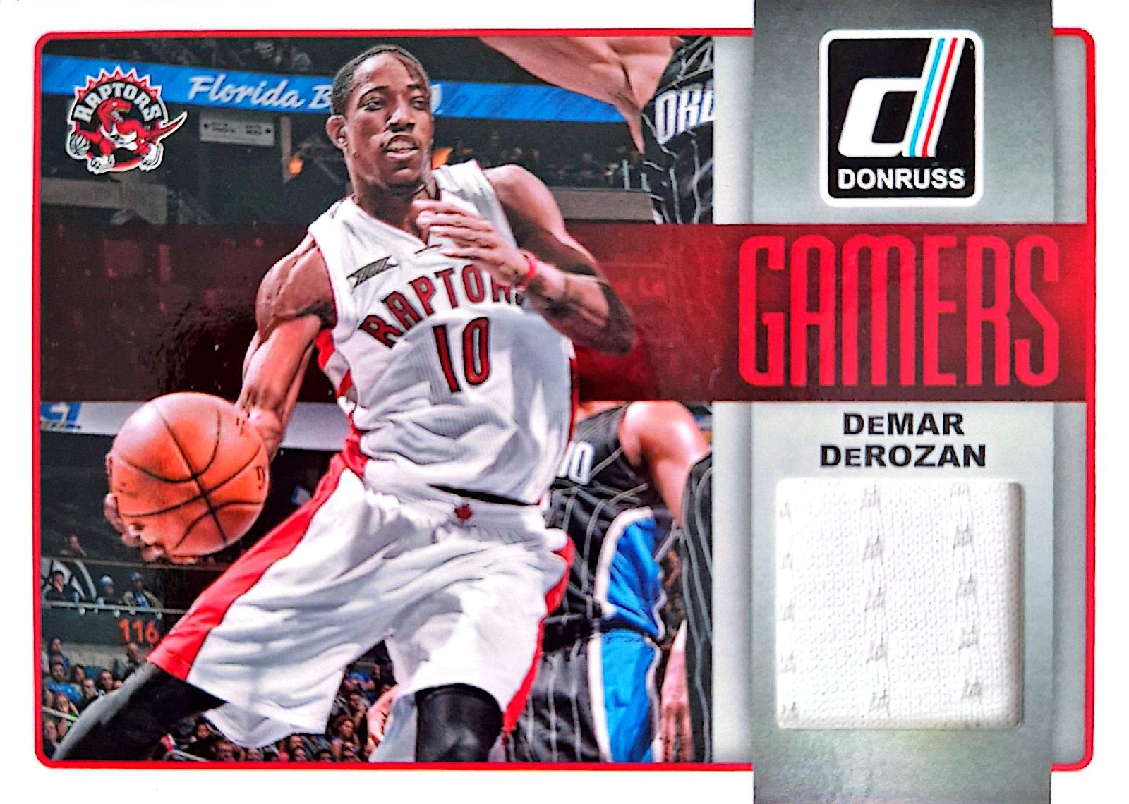 DeMar DeRozan Panini Donruss Gamers 2014-15 Parche Game-Used