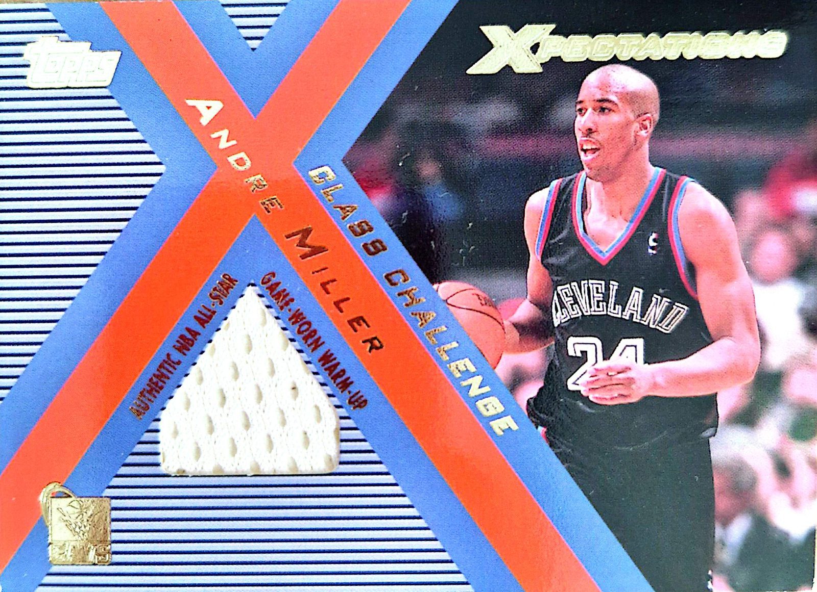 Andre Miller Topps Xpectations Class Challenge 2001-02 Parche Game-Used