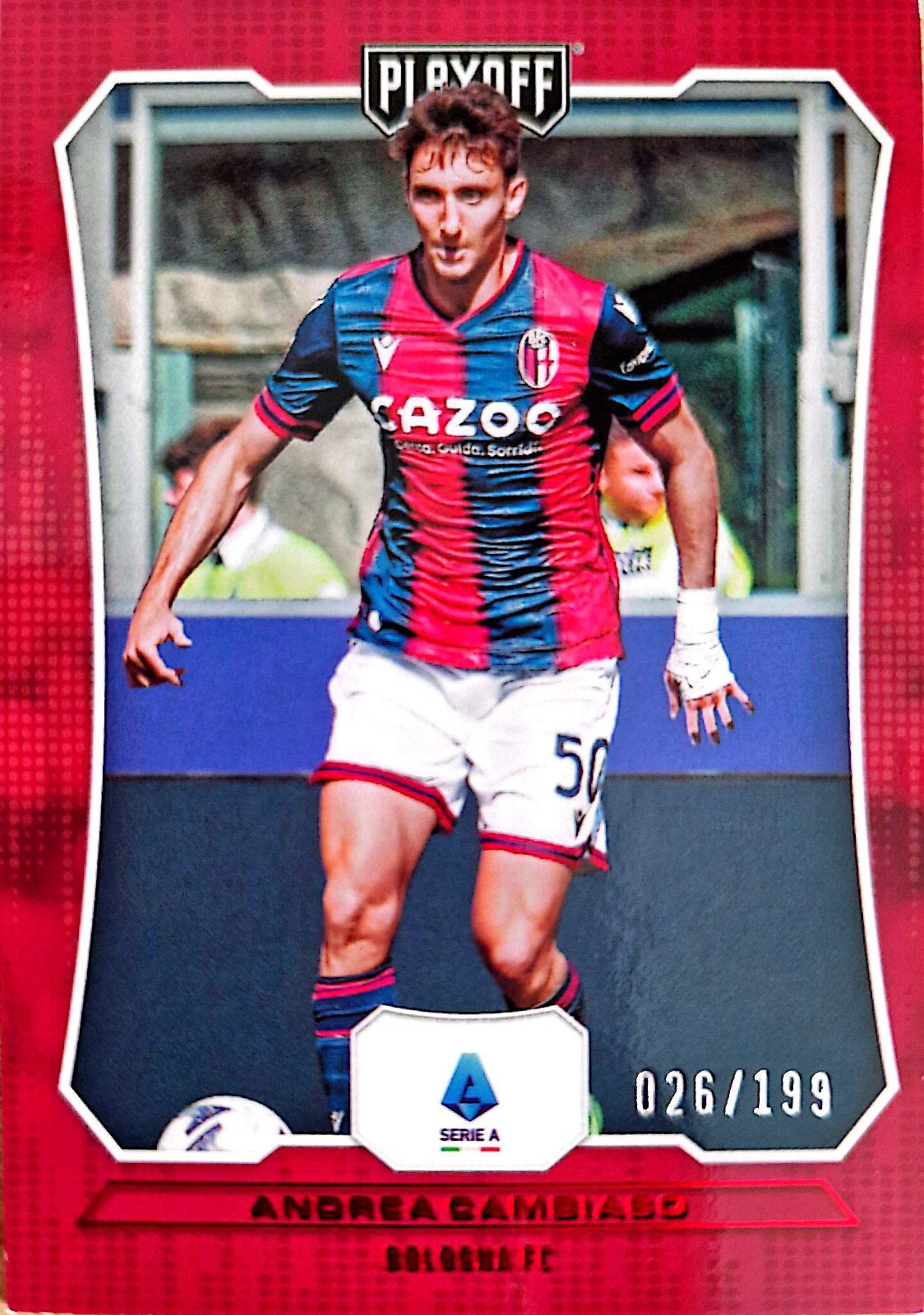 Andrea Cambiaso Panini Chronicles Playoff Serie A 2022-23 Rojo /199