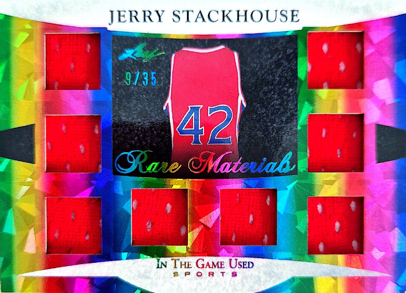 Jerry Stackhouse Leaf In The Game Used Octo Swatch 2024 Parche Game-Used /35