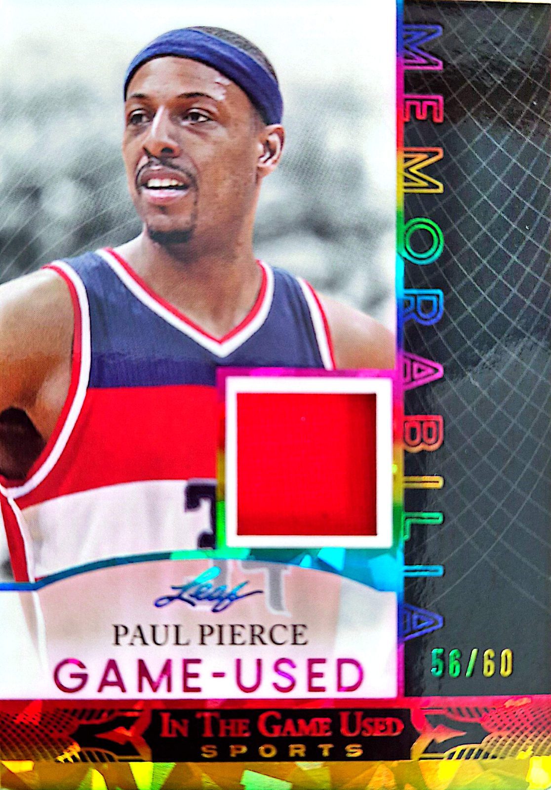 Paul Pierce Leaf In The Game Used 2024 Parche Game-Used /60