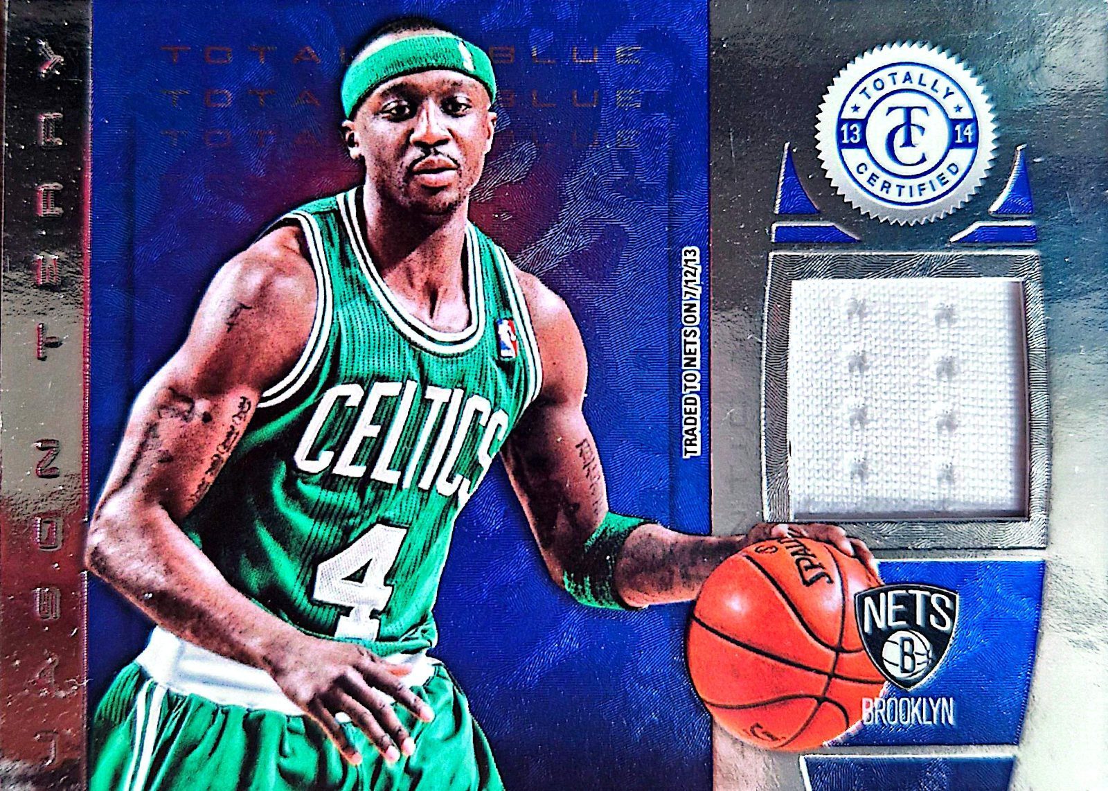 Jason Terry Panini Totally Certified Totally Blue 2013-14 Parche Game-Used /99