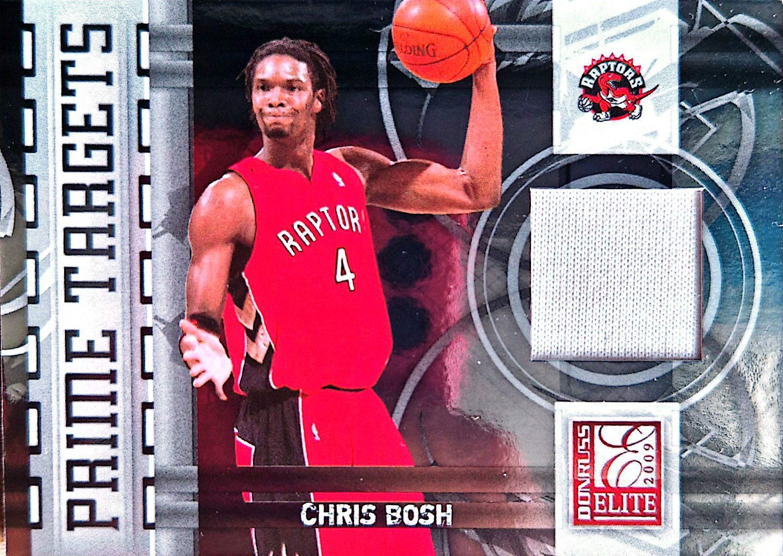 Chris Bosh Donruss Elite Prime Targets 2009-10 Parche Game-Used /299