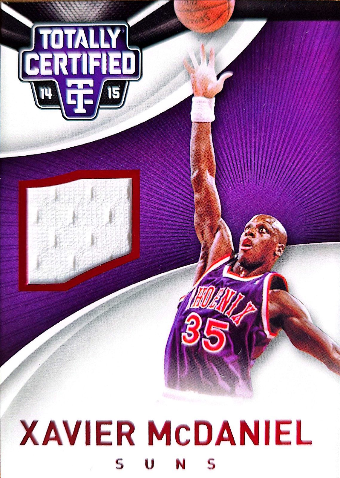 Xavier McDaniel Panini Totally Certified 2014-15 Parche Game-Used /149