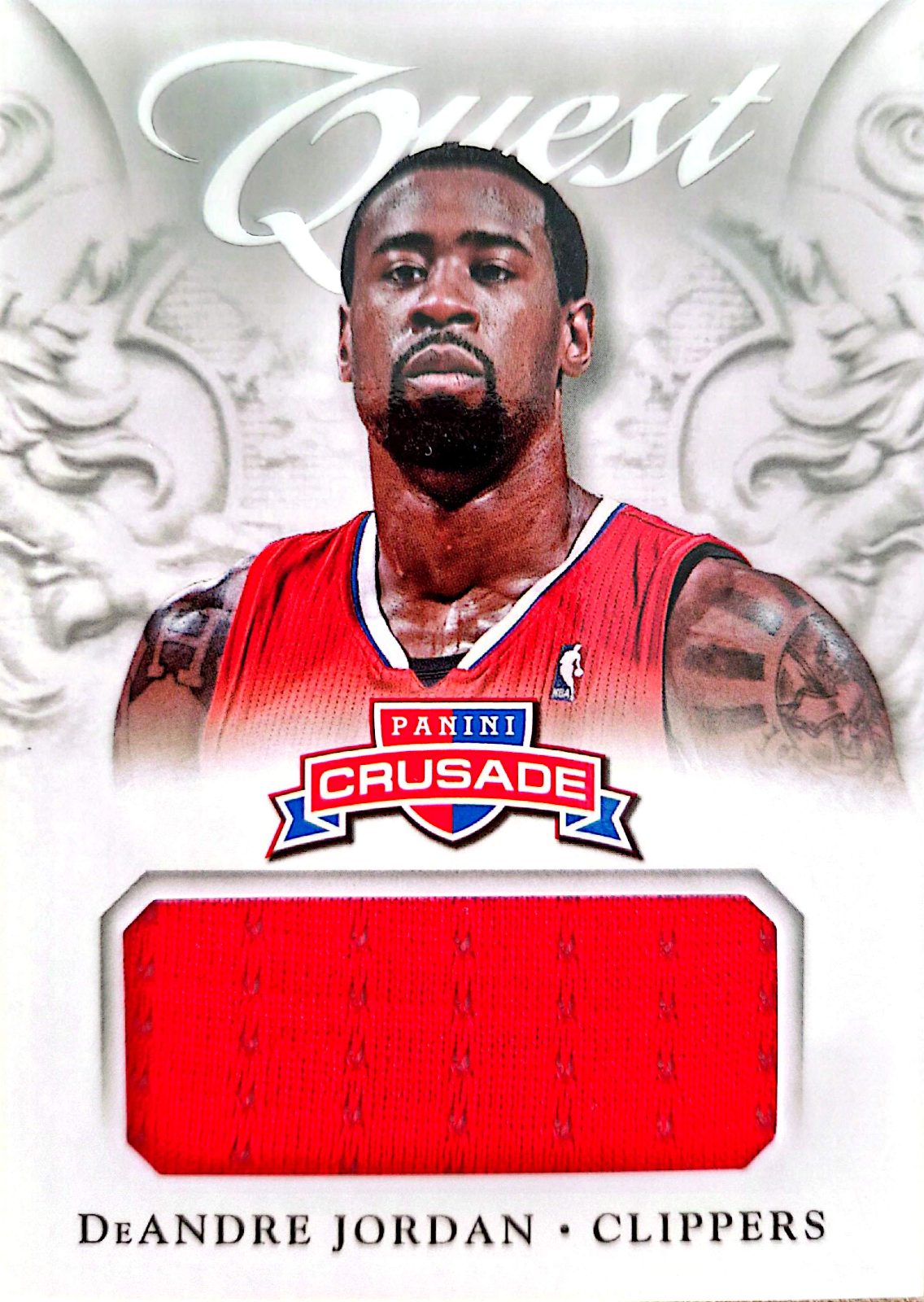DeAndre Jordan Panini Crusade Quest 2012-13 Parche Game-Used